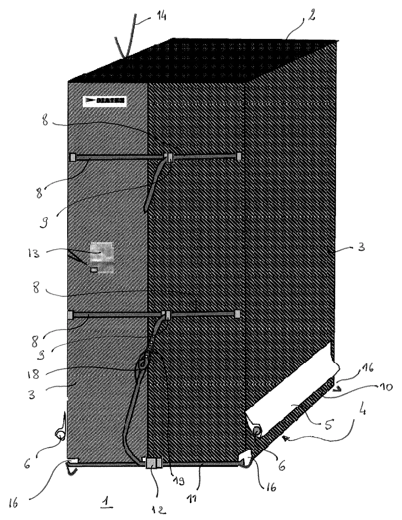Housse de contention pour chariot de transport