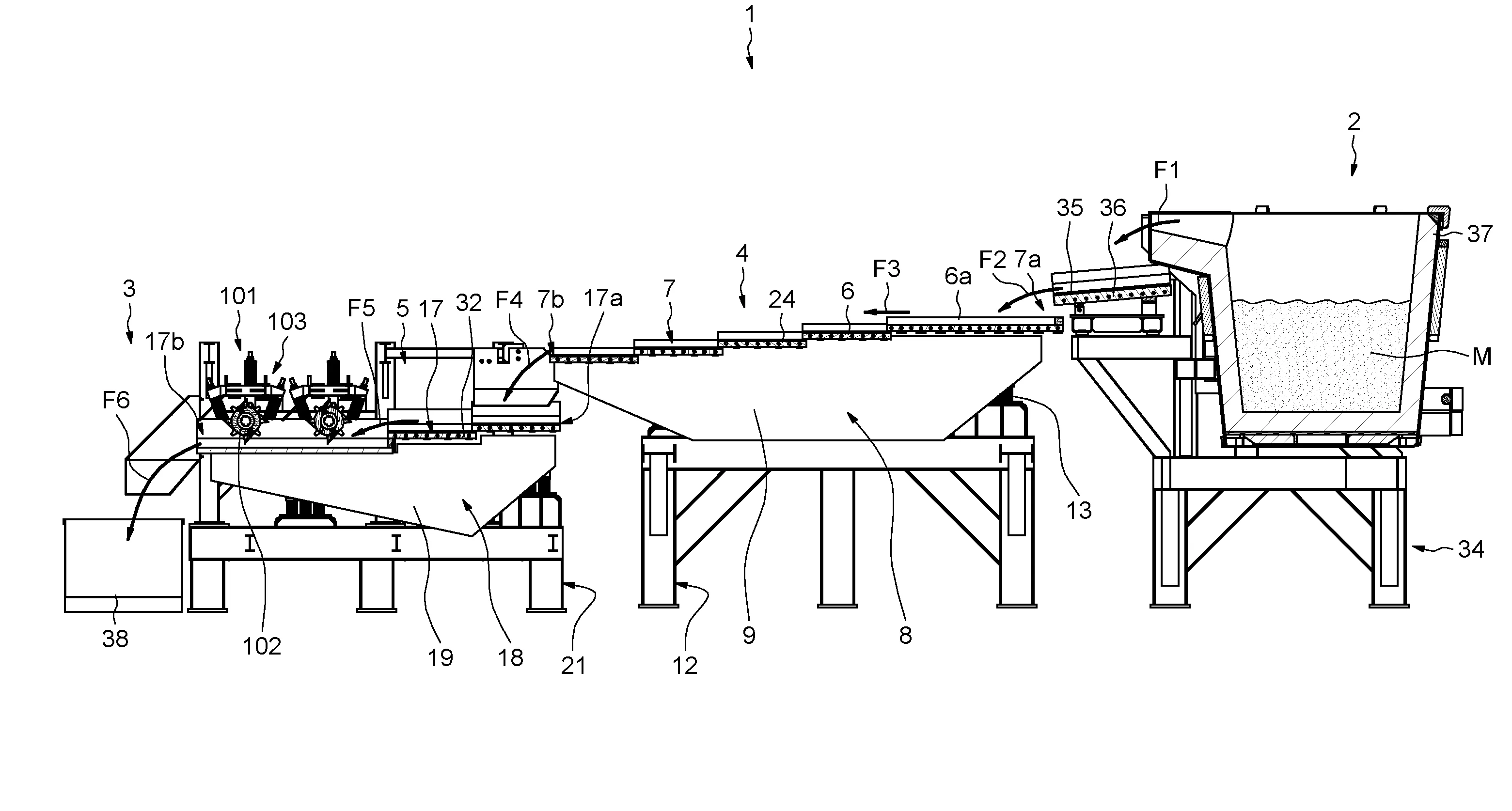 Procede et installation de transformation d'un metal a l'etat liquide en un metal a l'etat solide