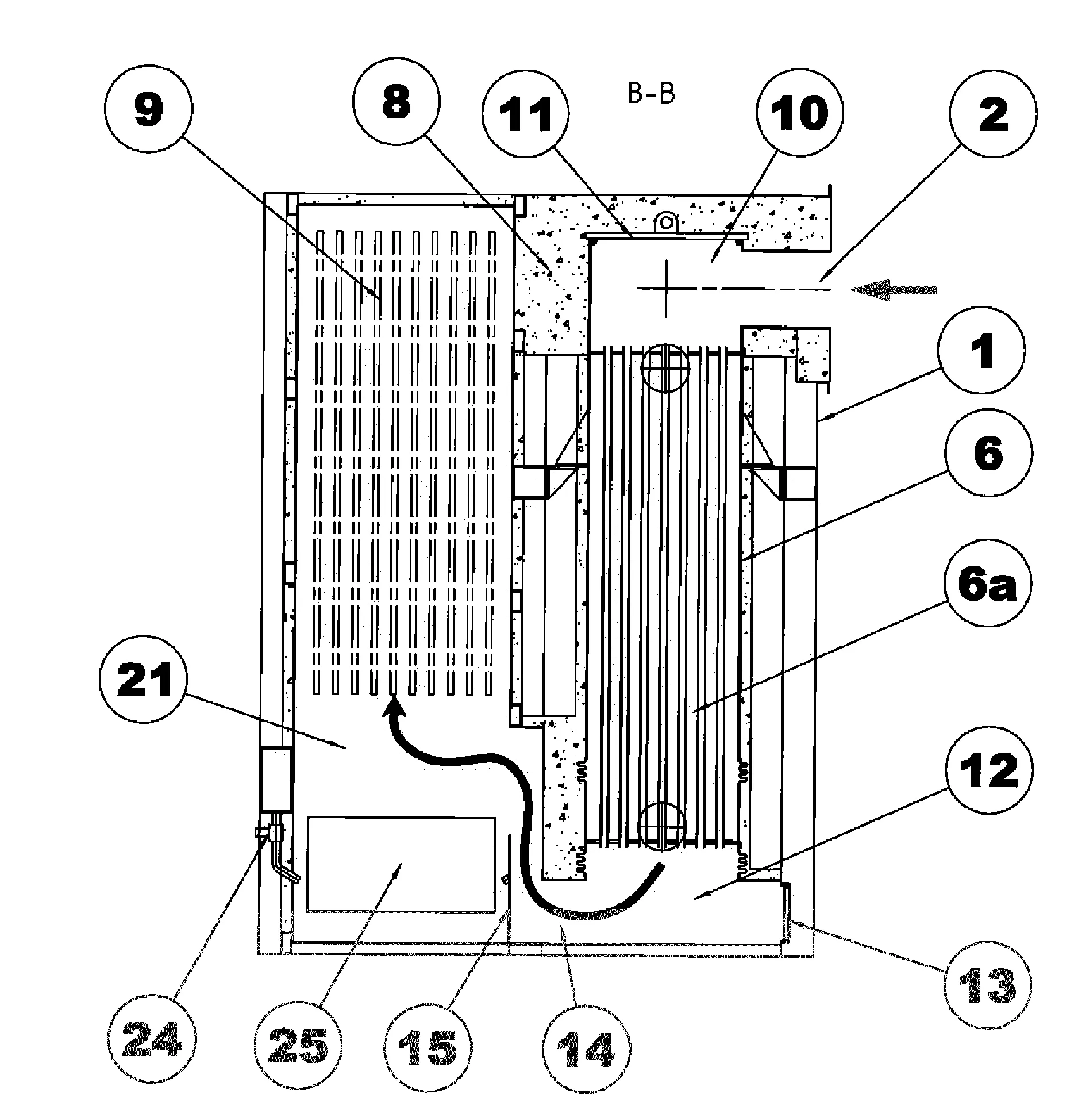 Module compact de traitement de fumees et installation de cremation comprenant le module