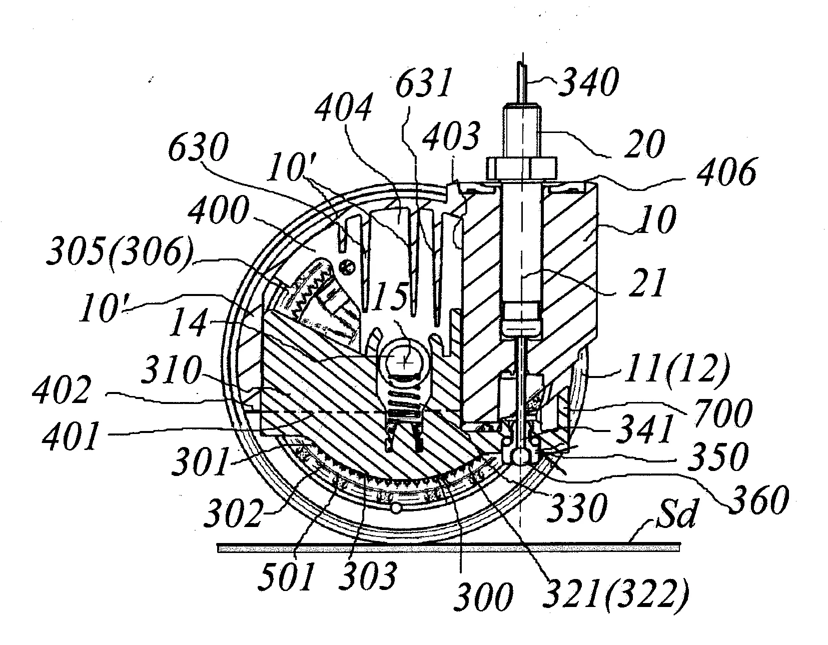 Roulette pour meuble ou analogue avec moyens de blocage