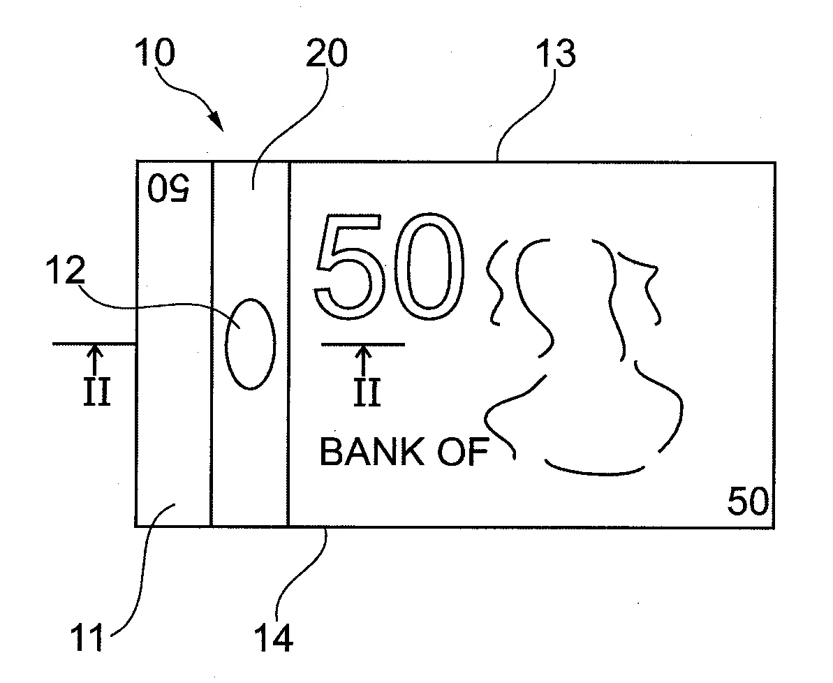 Element de securite comportant un hologramme en volume.