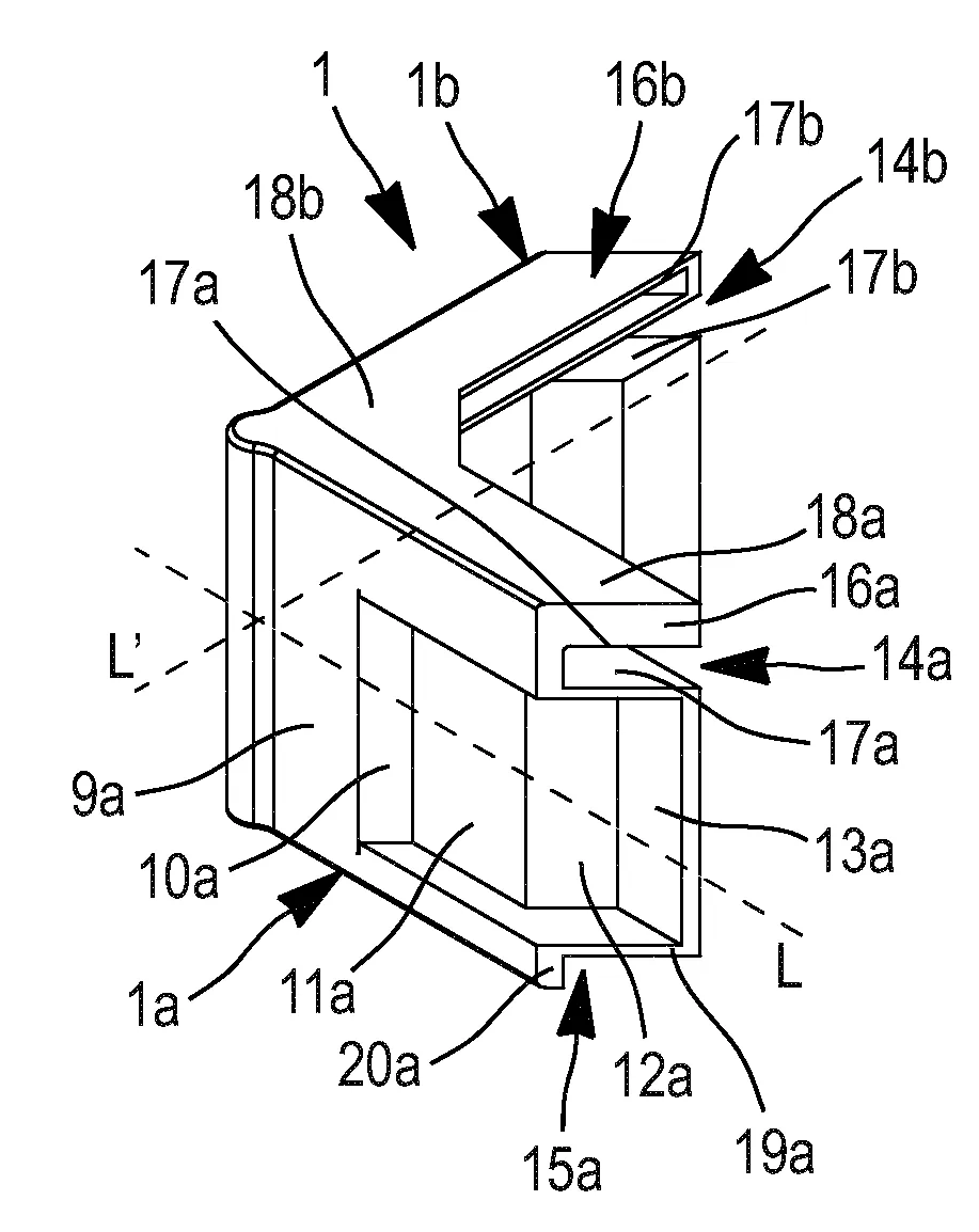 Cale de coin de bloc-porte