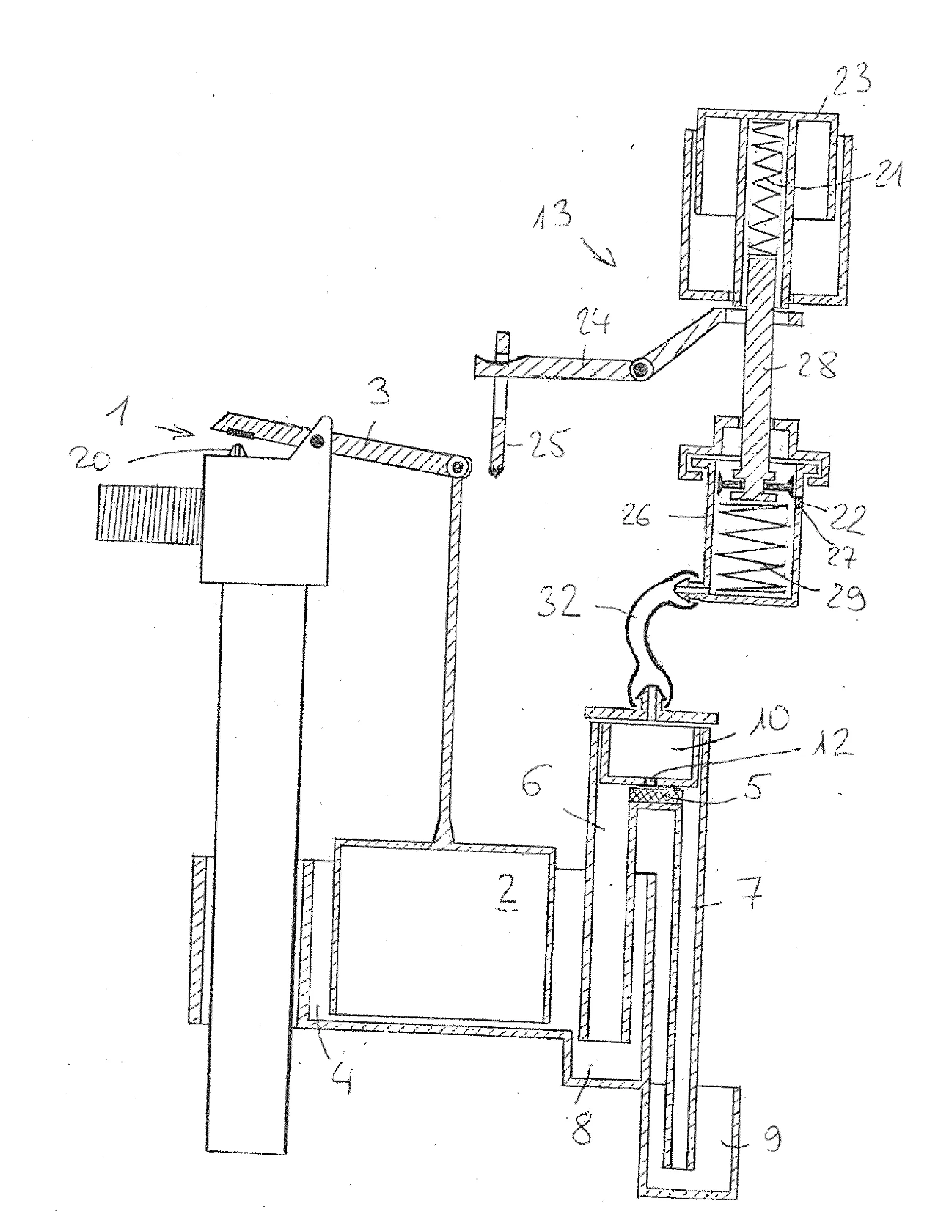 Procede et dispositif ameliores de chasse d'eau