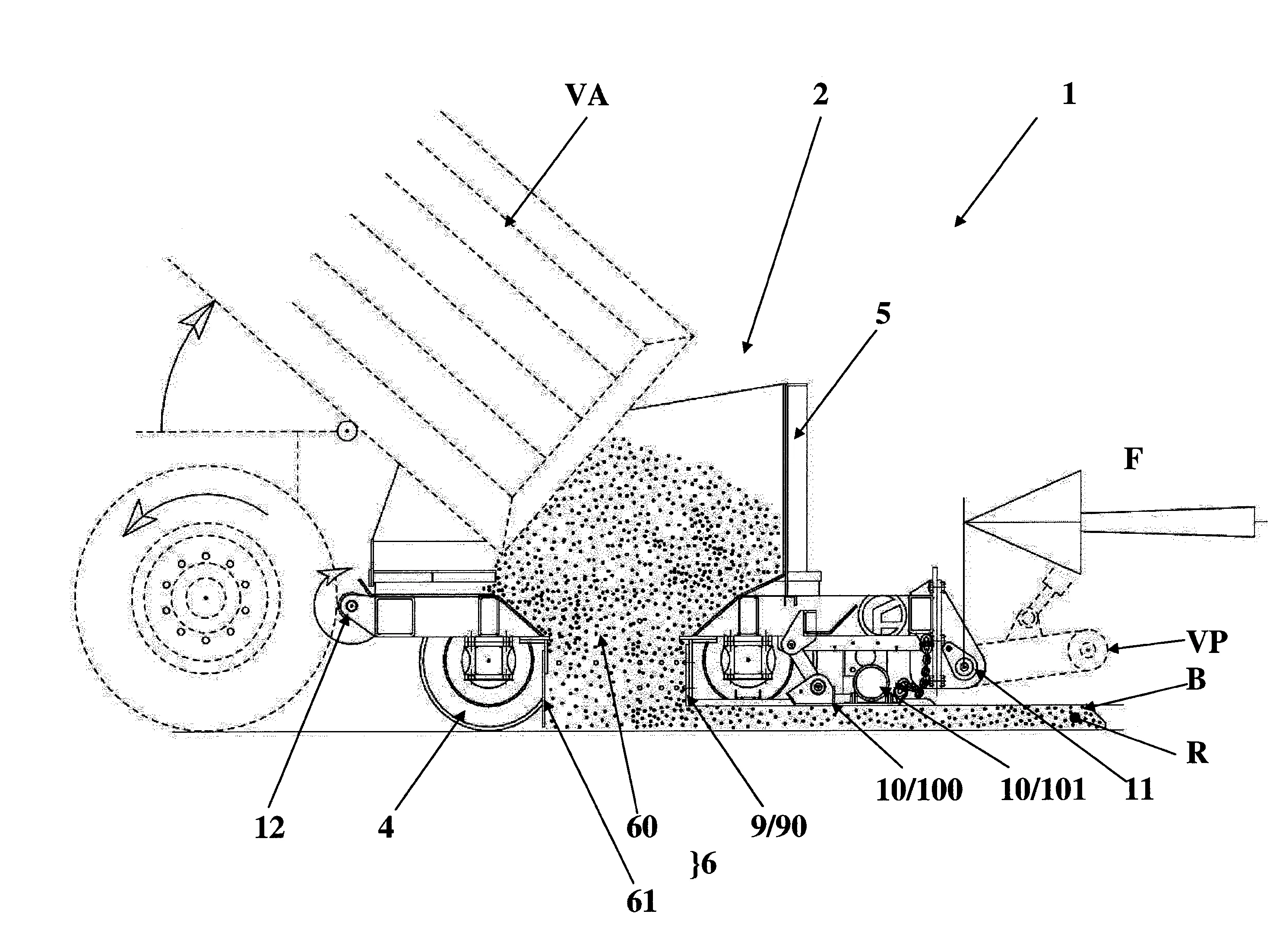 Ballast de voie ferree, dispositif et procede pour la realisation d'un tel ballast de voie ferree