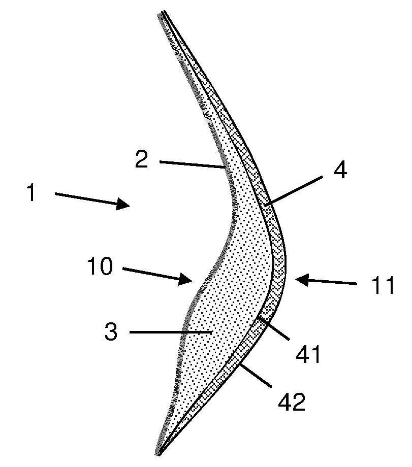Coque de soutien-gorge et son procede de fabrication
