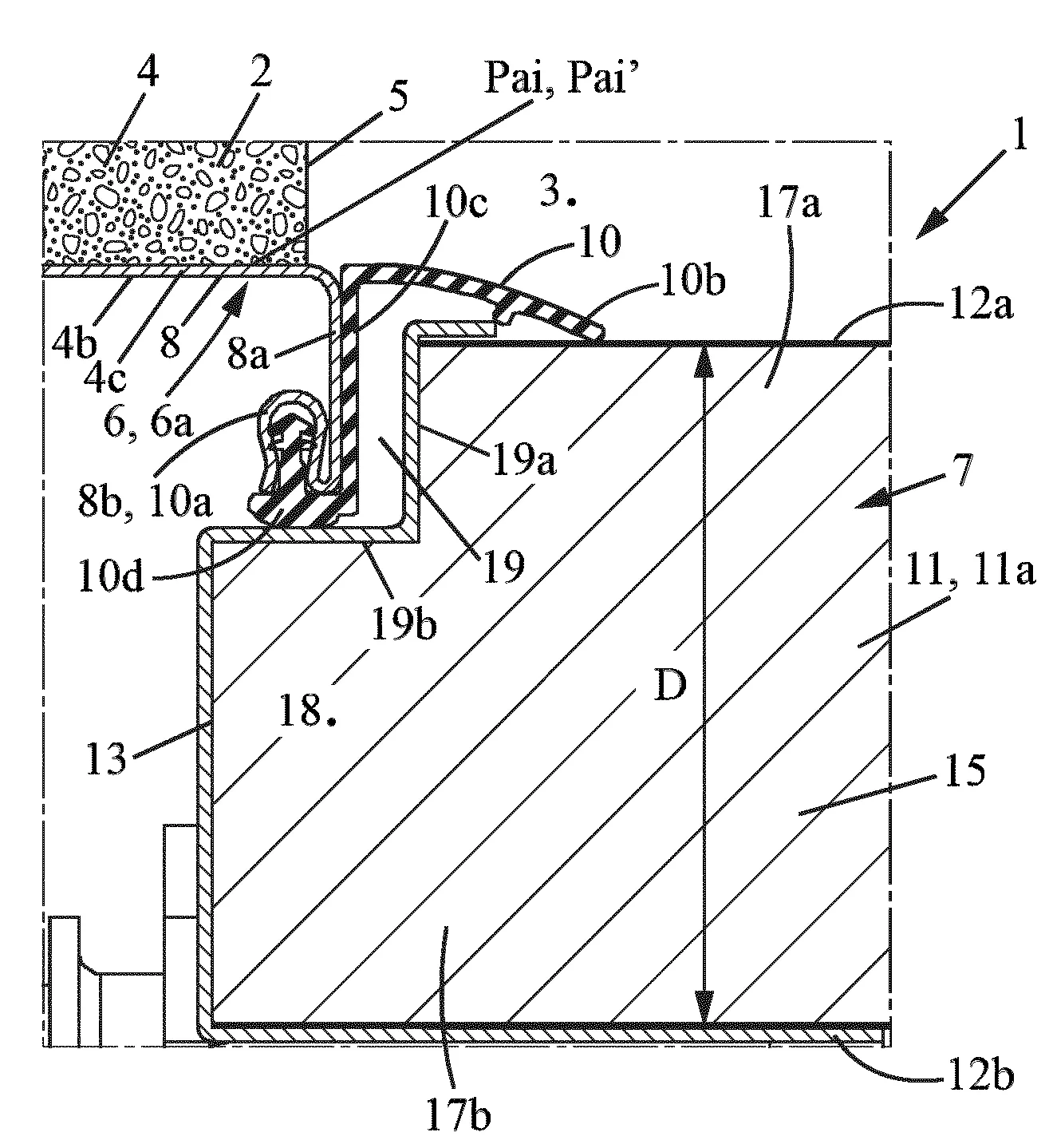 Porte sectionnelle a effacement vers le haut et panneau pour la constitution du vantail d'une telle porte.