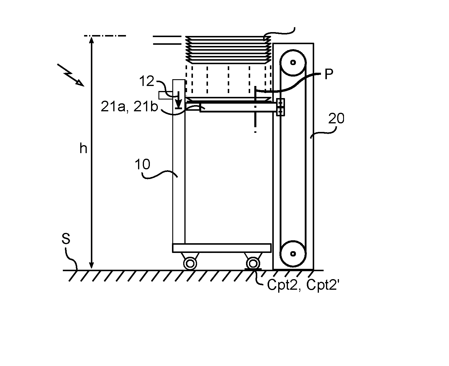 Ensemble de manutention de plateaux de restauration collective