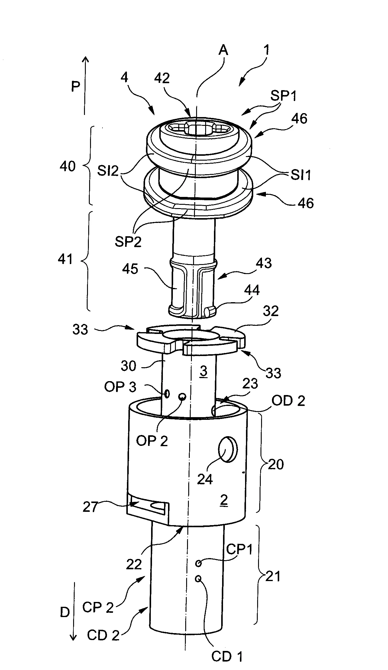 Sous-ensemble oscillo-rotatif et dispositif pour multiplexage fluidique et pompage volumetrique co-integres d'un fluide