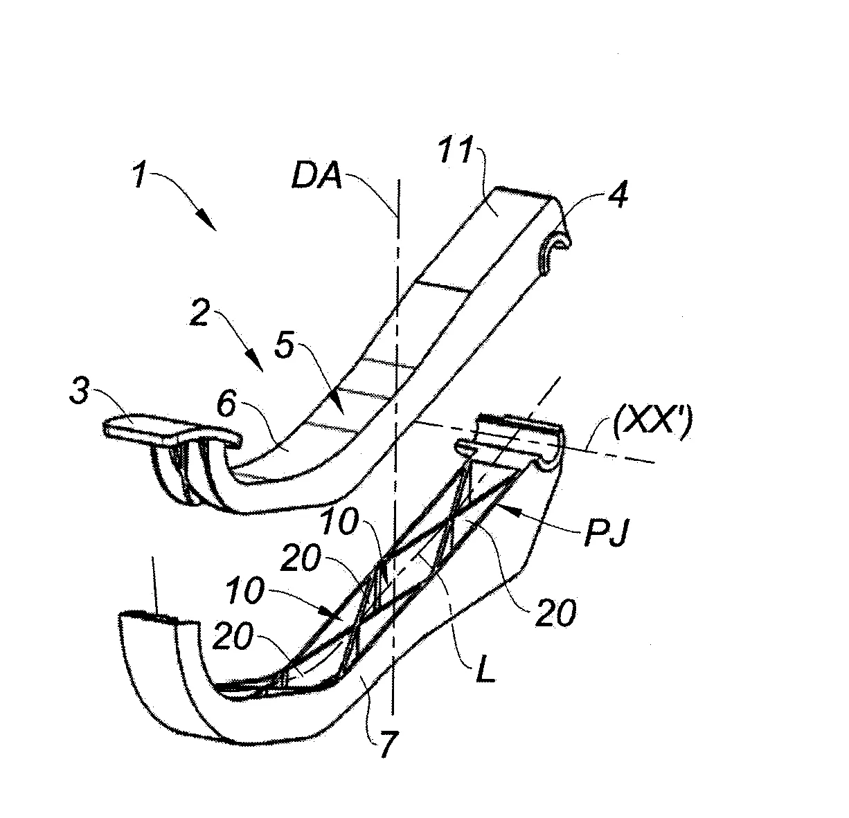 Procede de fabrication d’une pedale creuse bi-matiere et pedale correspondante