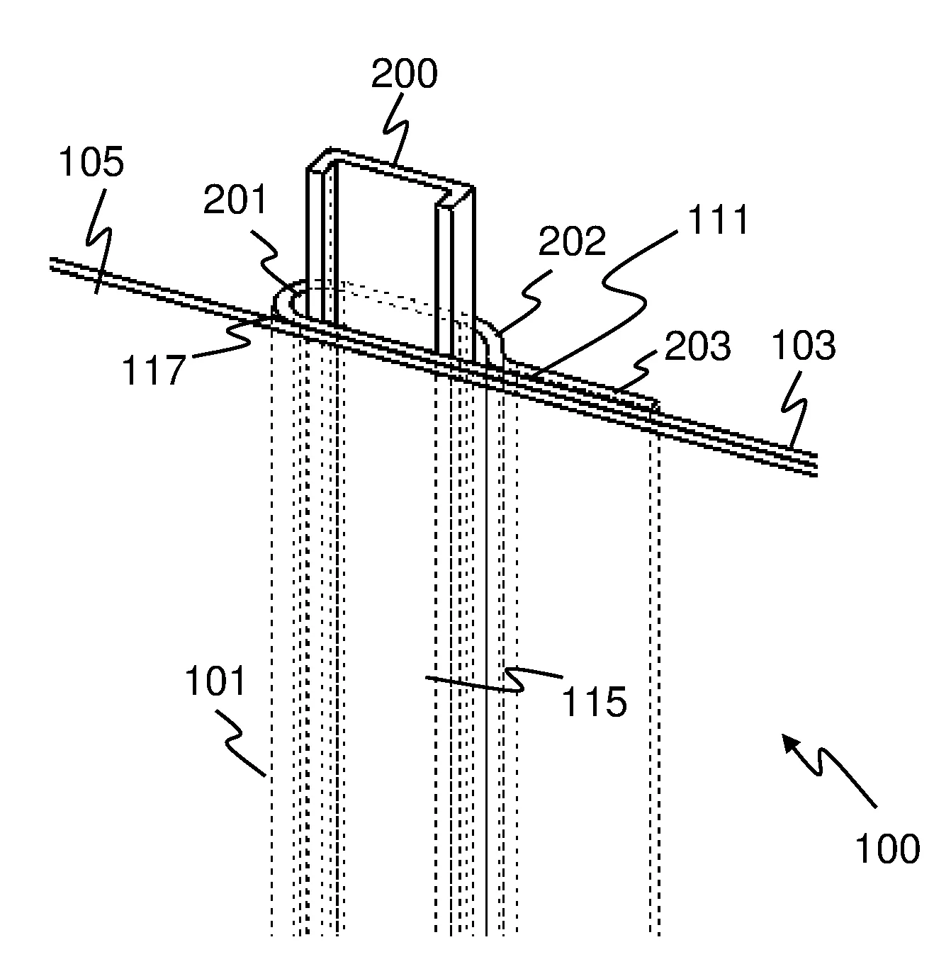 Volet antichute pour module logistique