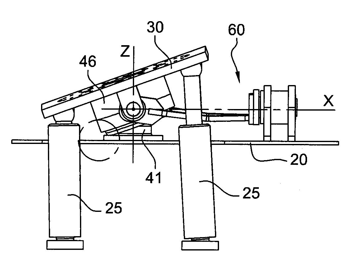 Support articule pour un appareil de manutention tel qu'une grue, et tracteur forestier comprenant une grue montee rotative sur un tel support articule fixe sur un chassis du tracteur