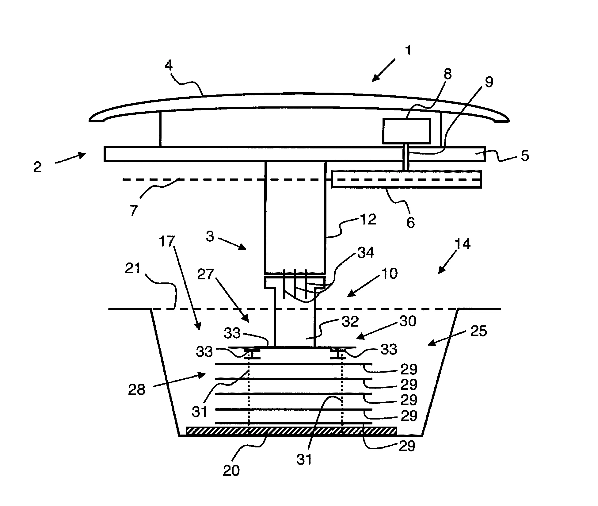 Dispositif d'ancrage pour des fondations d'ouvrage de remontee mecanique, et procede de fabrication d'un tel dispositif