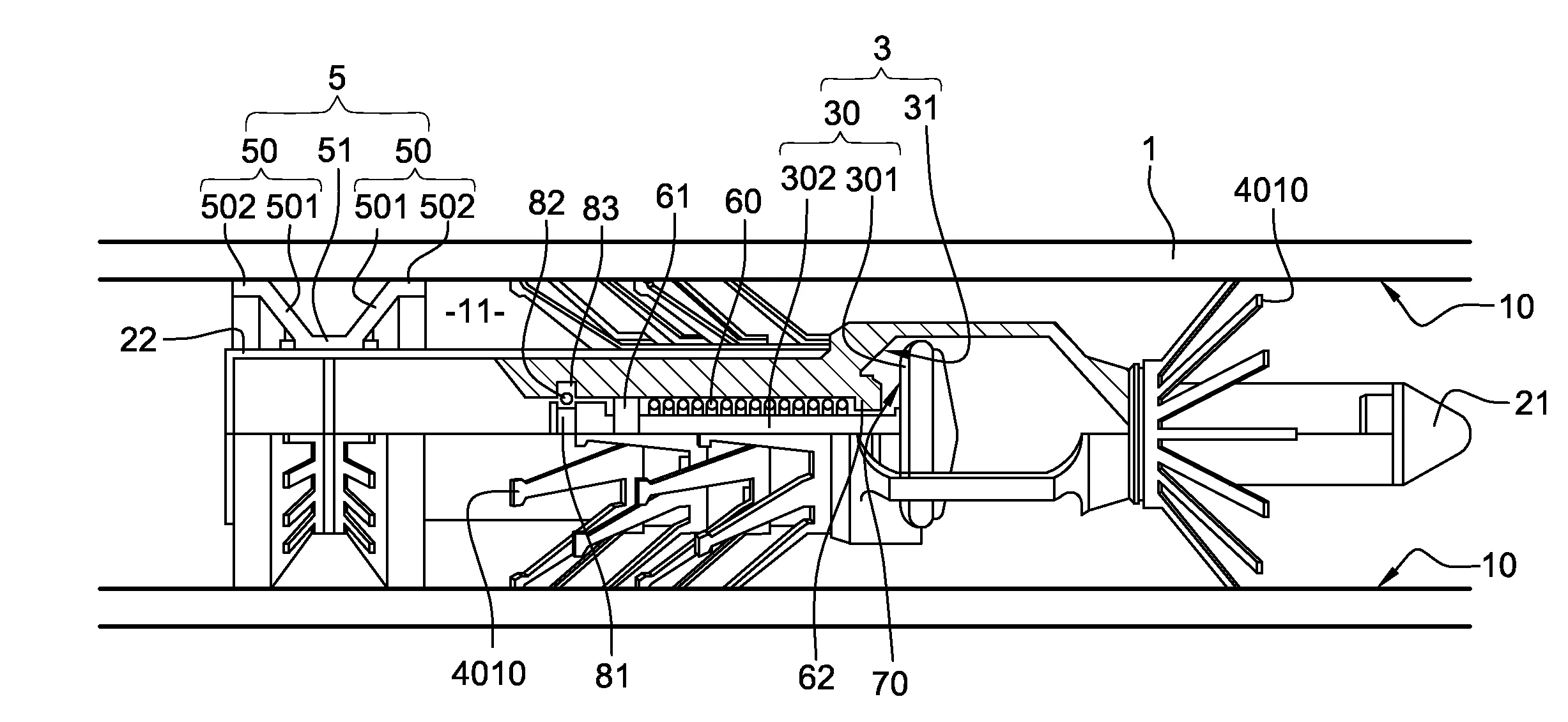Dispositif de controle inserable dans une canalisation;