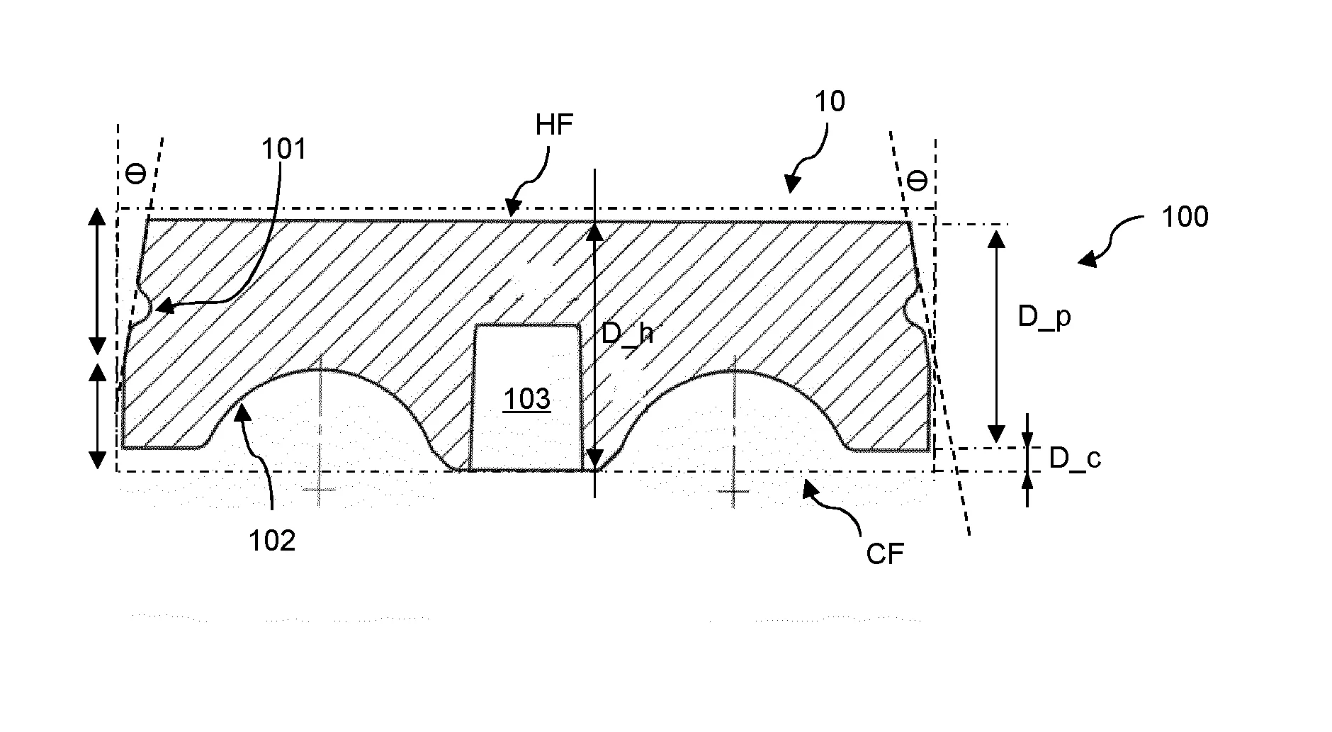Brique refractaire de forme