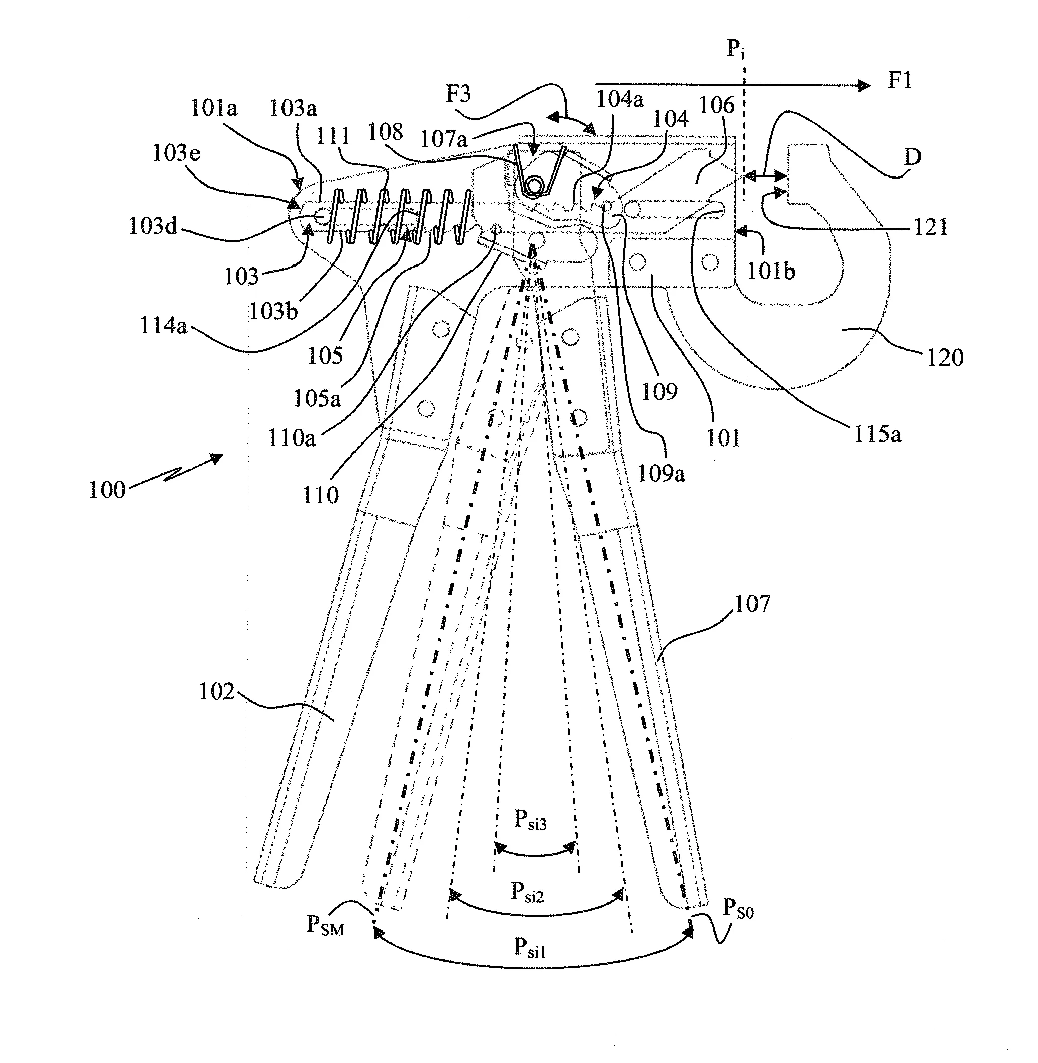 Mecanisme de poussage pas-a-pas pour outil a main, pince a sertir munie d'un tel mecanisme et procede de sertissage