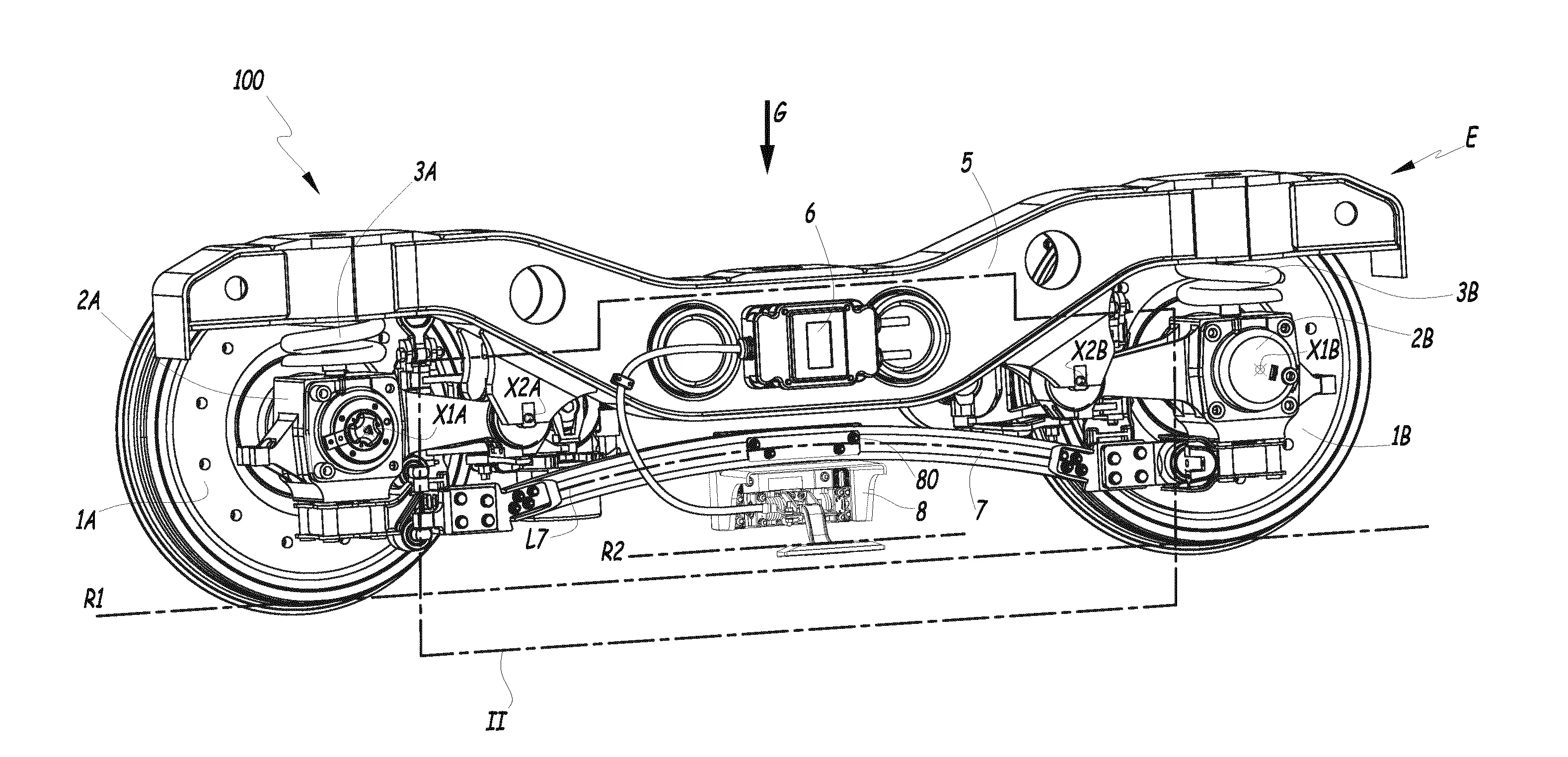 Bogie de vehicule ferroviaire et procede de fabrication d'un tel bogie