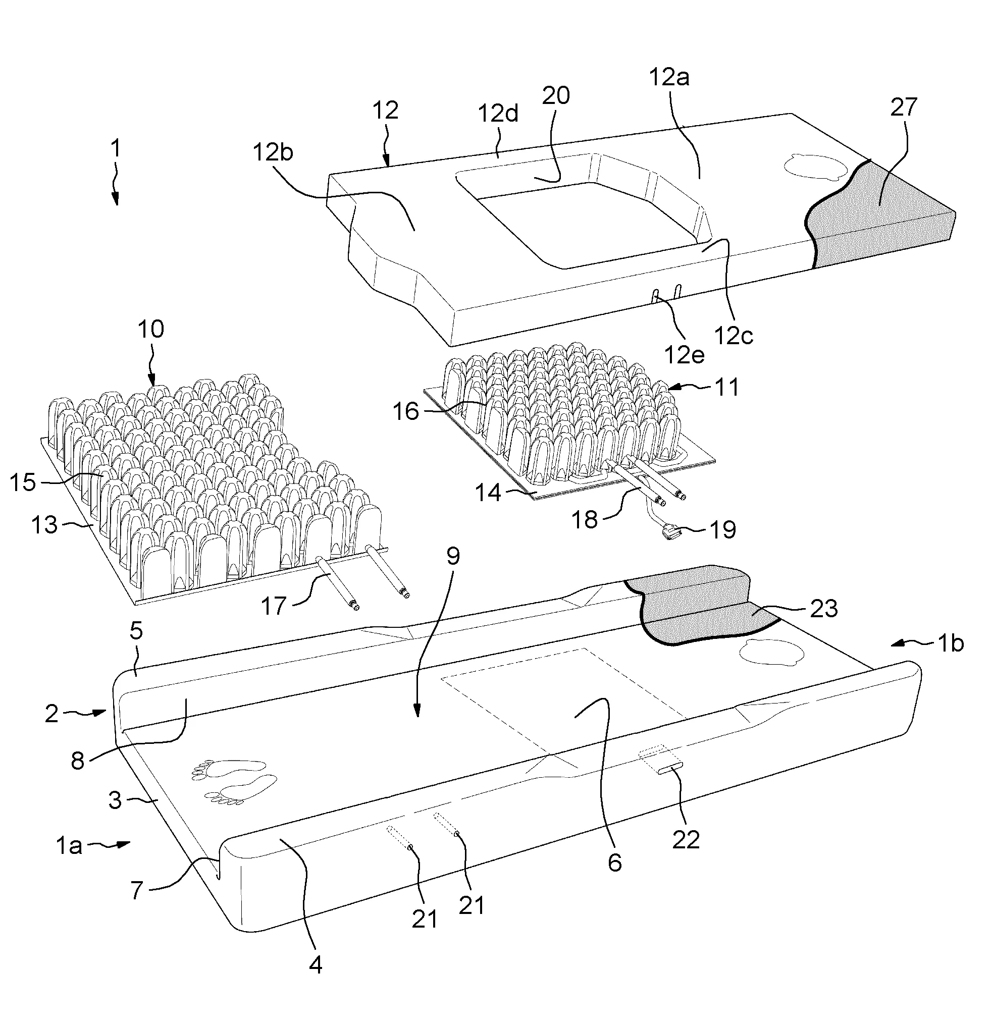 Dispositif de support pour supporter un corps, en particulier un corps humain