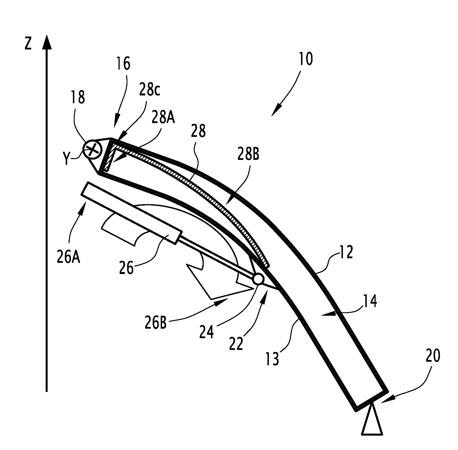 Hayon arriere renforce pour un vehicule automobile