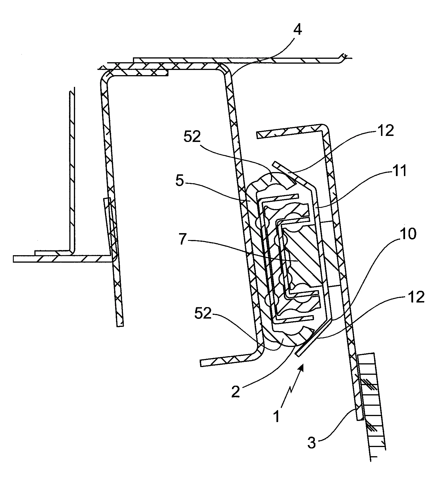 Dispositif d'etancheite pour glissiere telescopique de porte coulissante notamment pour une cabine de pilotage