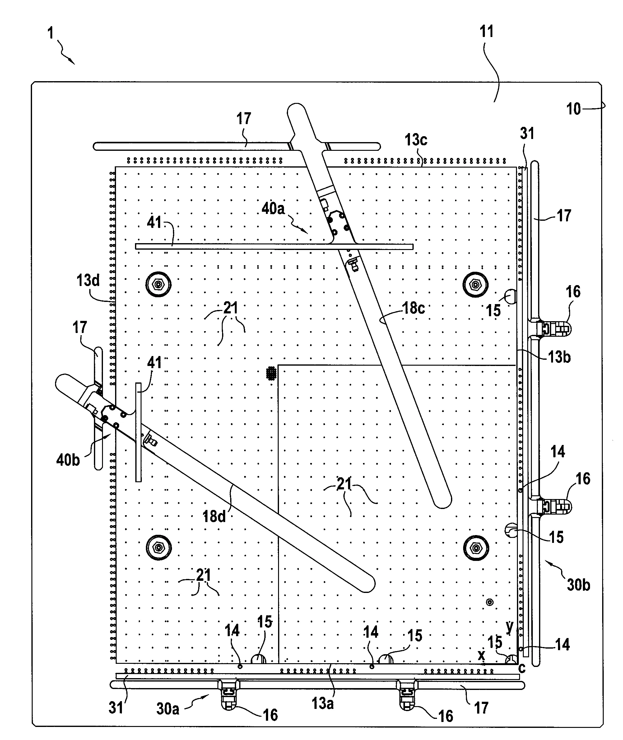 Plateau pour machine d'insolation