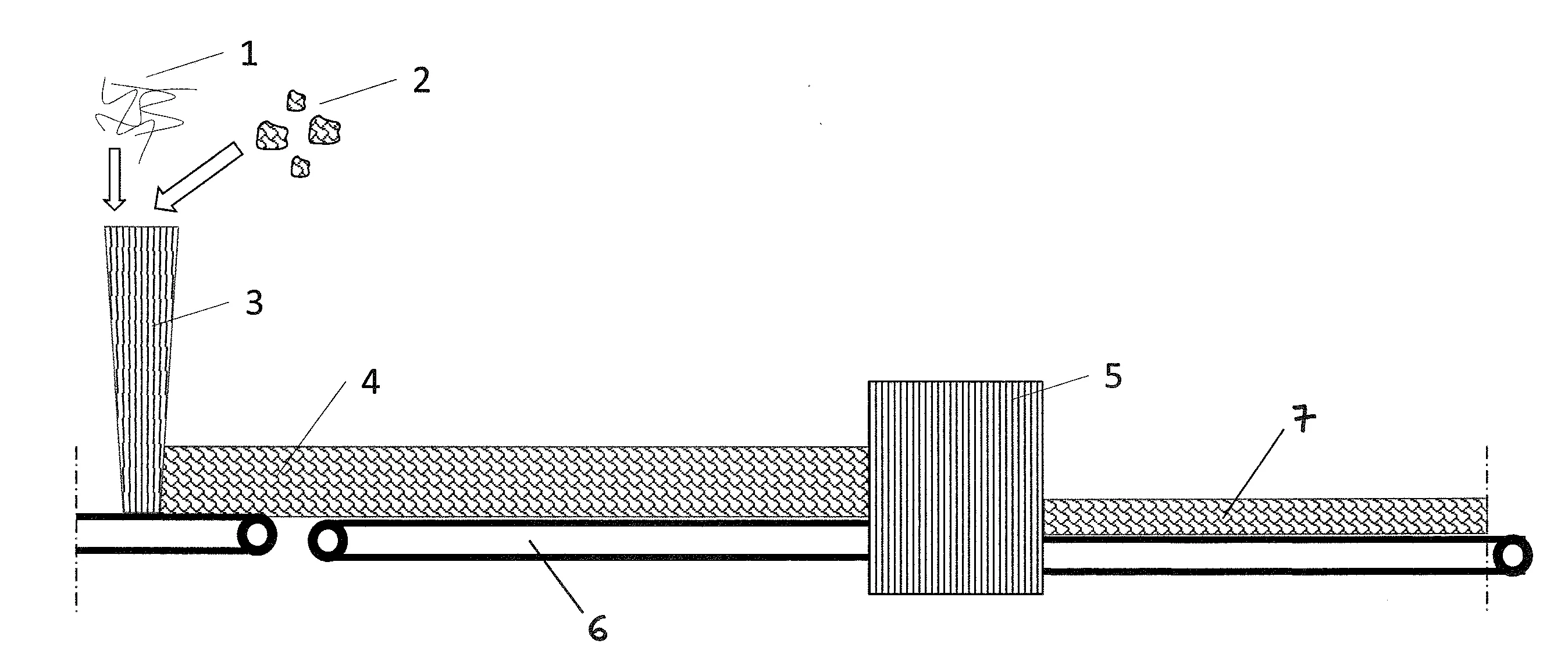 Procede de transformation de mousse melamine et couche de materiau composite obtenue au moyen dudit procede