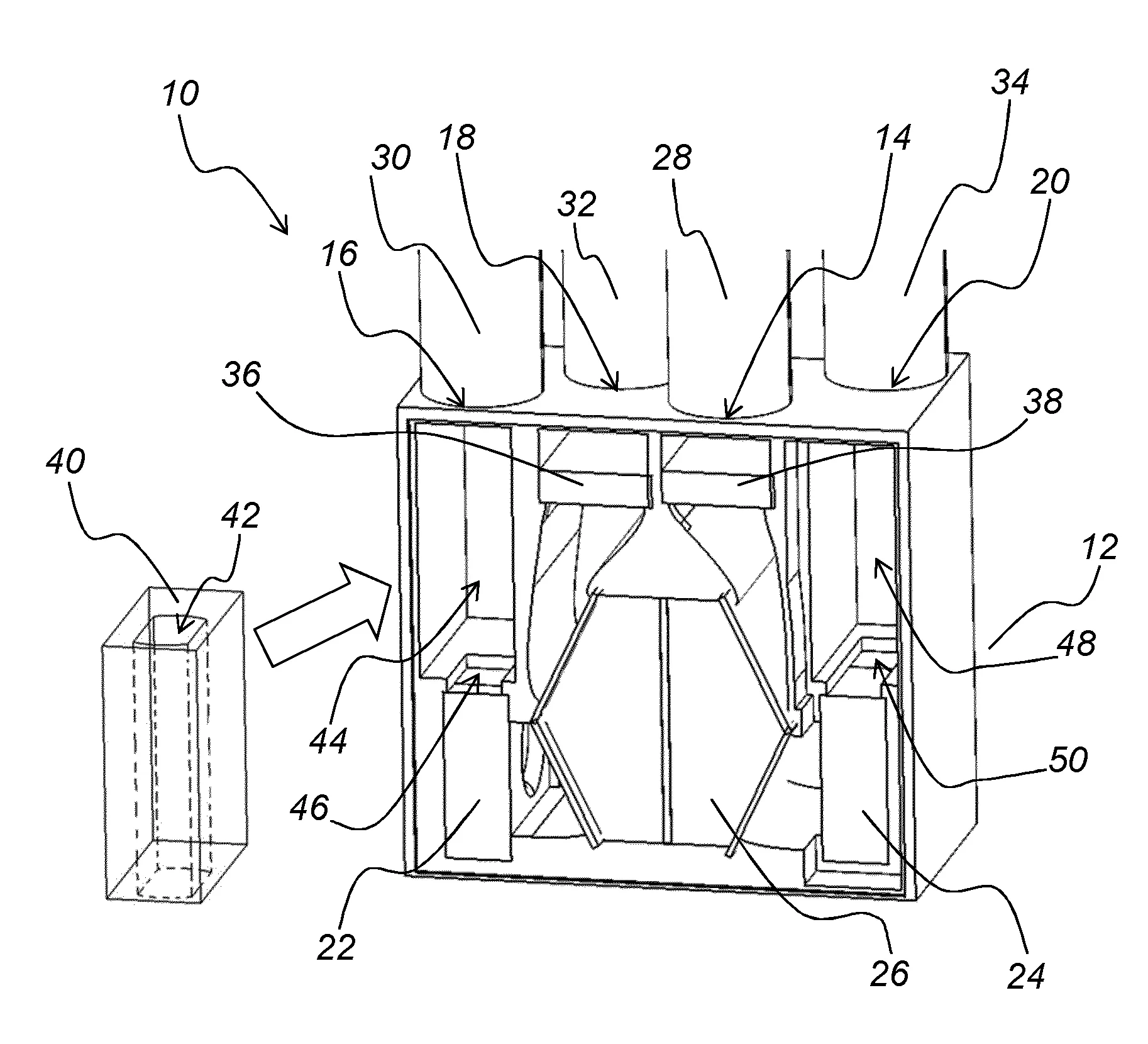 Unite de ventilation a piege a son