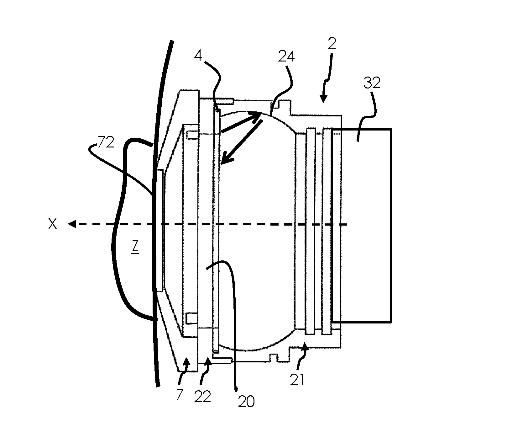 Dispositif d'observation visuelle, en particulier, pour une application dermatologique