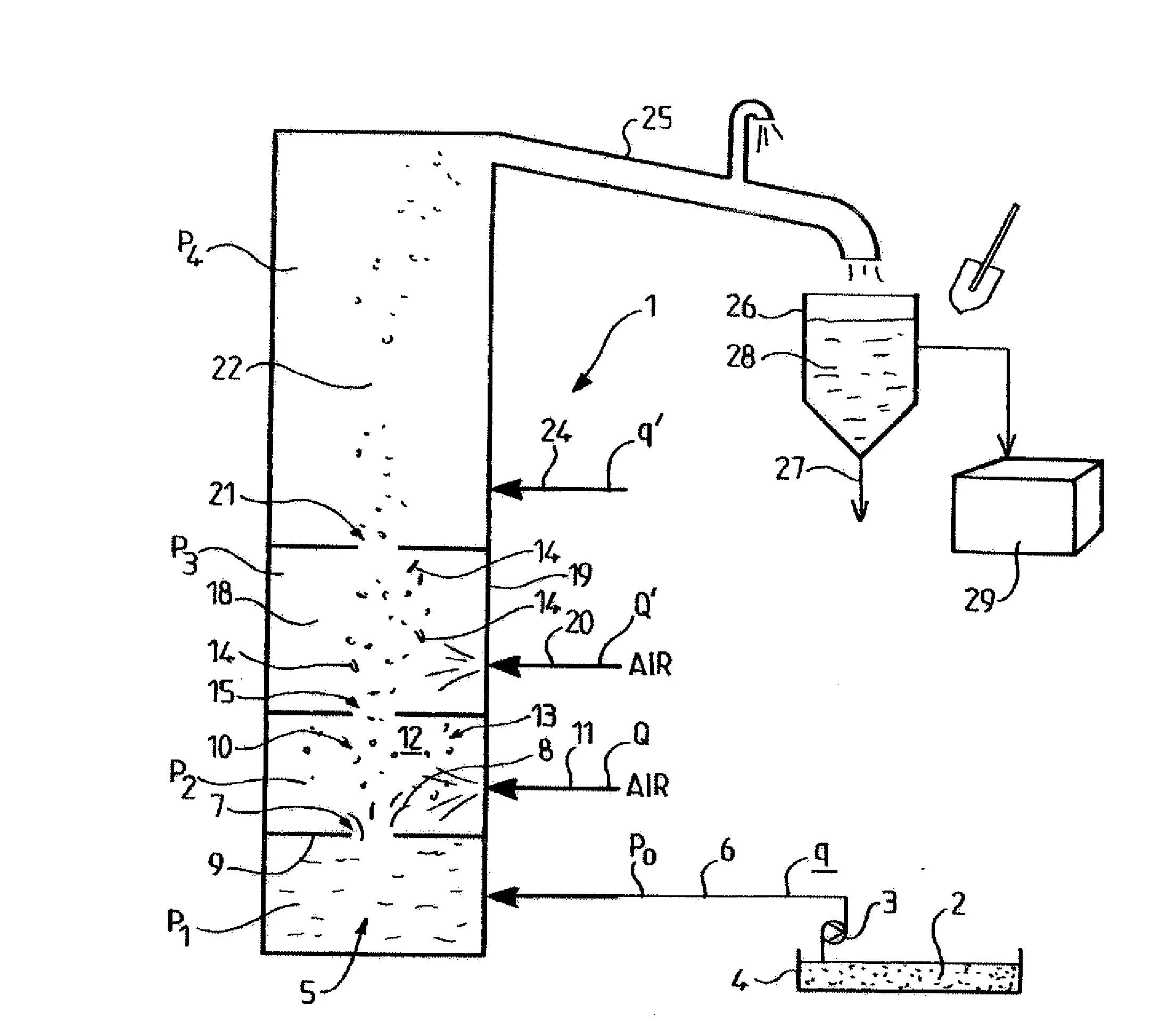 Procede et dipsositif de traitement d'un effluent organique.