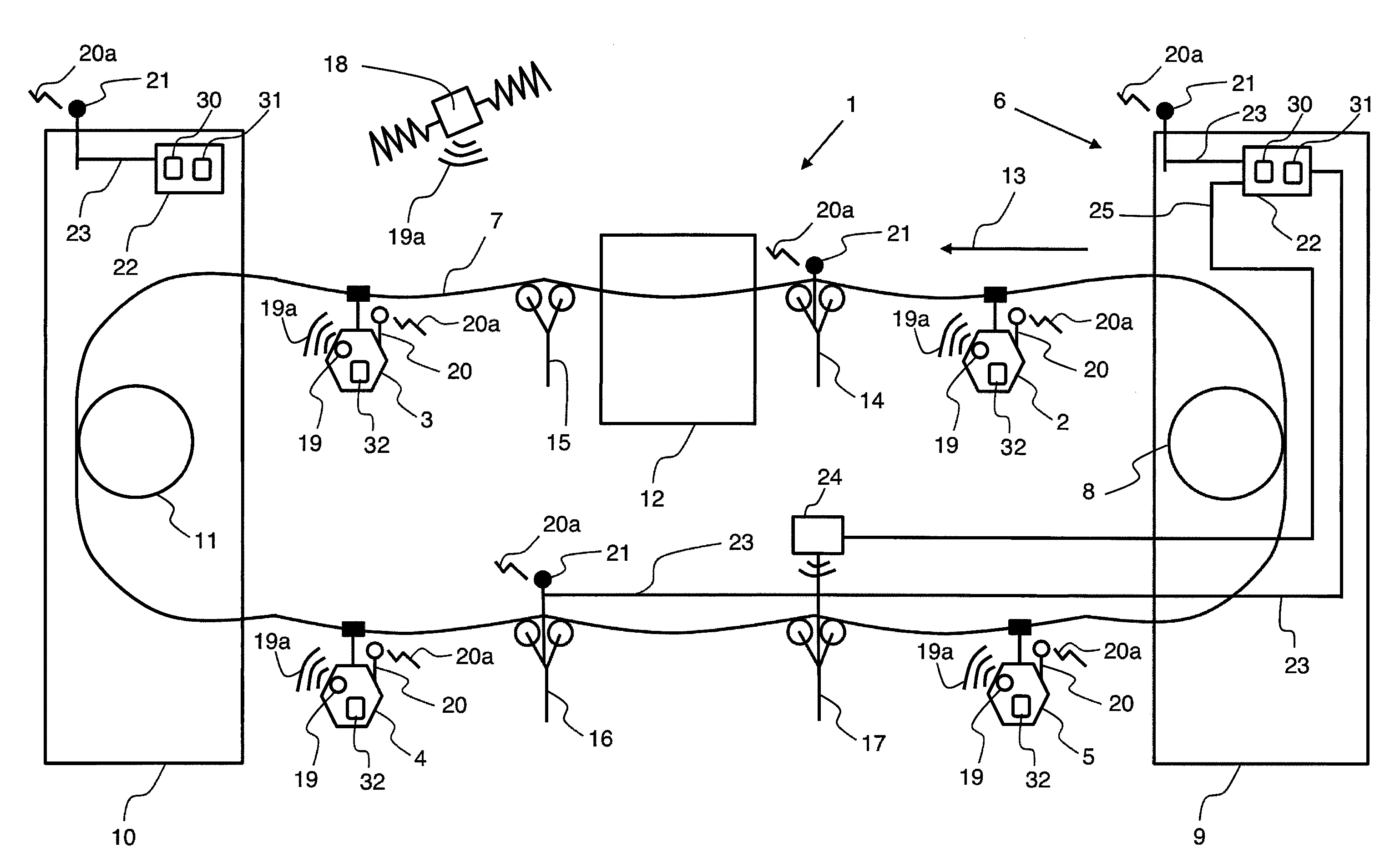 Systeme de transport par cable aerien, notamment un telesiege ou telecabine