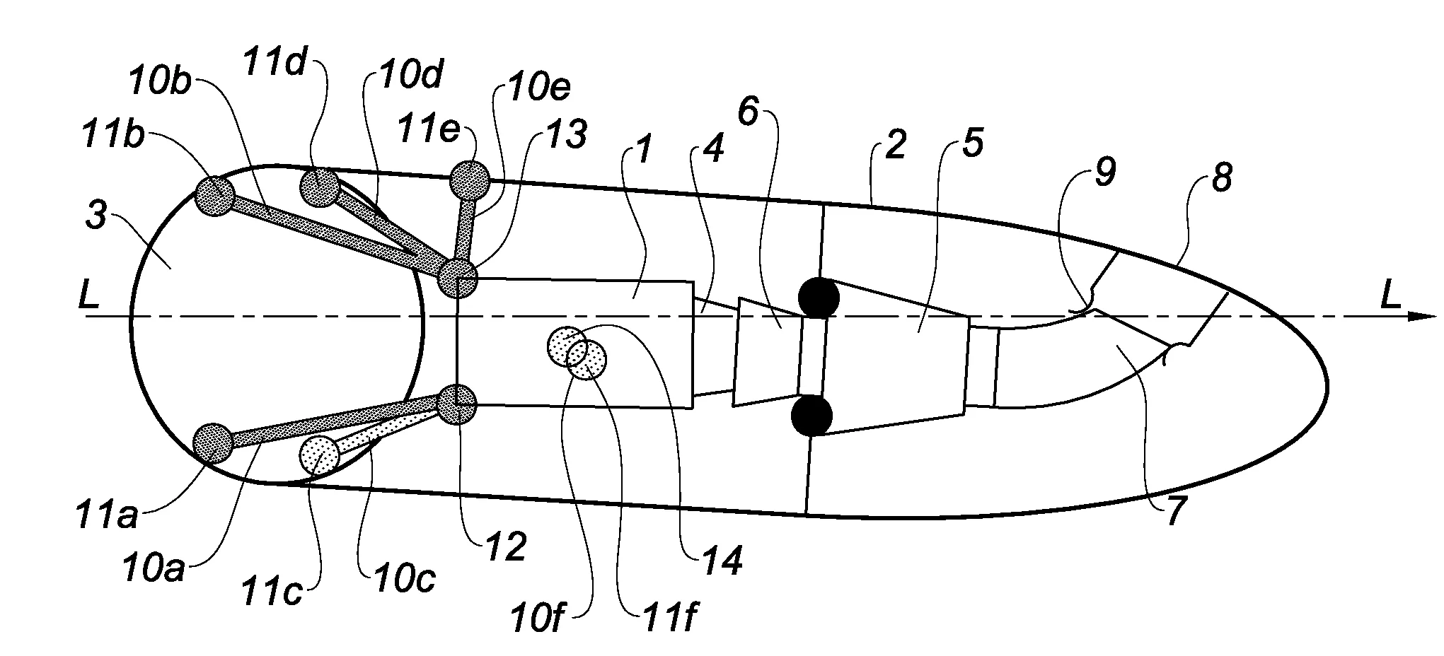 Suspension reglable d'un moteur pour le positionner par rapport a son support