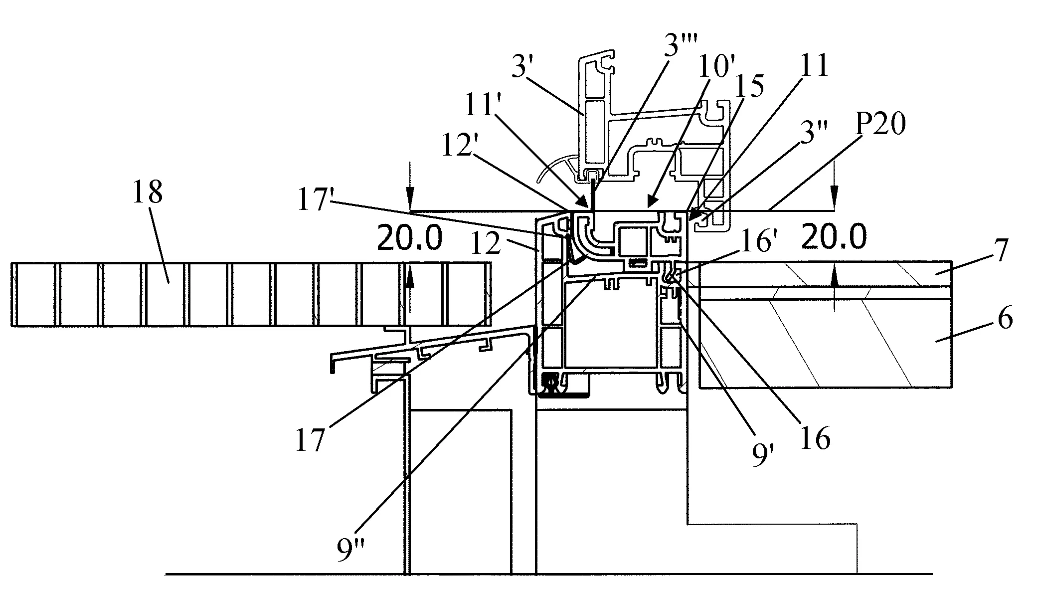 Procede de realisation d'un systeme de porte-fenetre ou analogue adapte aux personnes a mobilite reduite