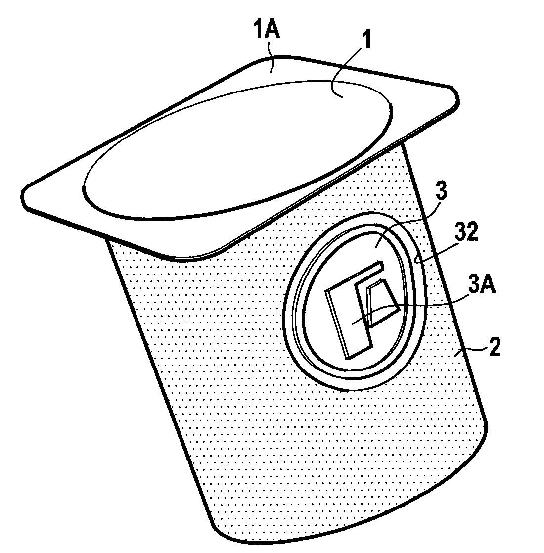 Recipient decore, procede et installation de fabrication d'un tel recipient