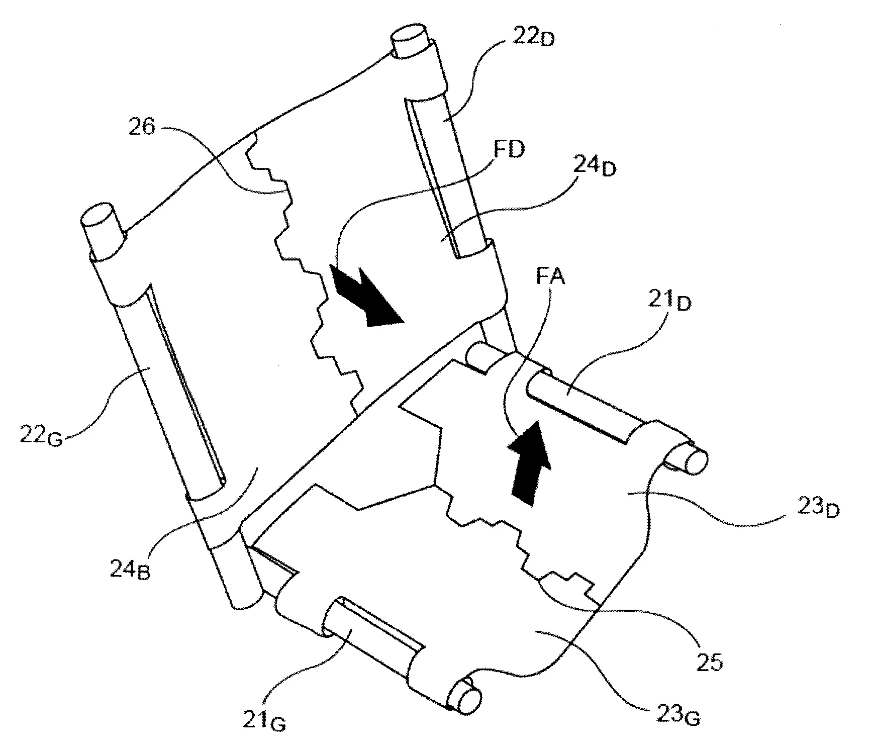Hamac pour poussette pliable et poussette correspondante
