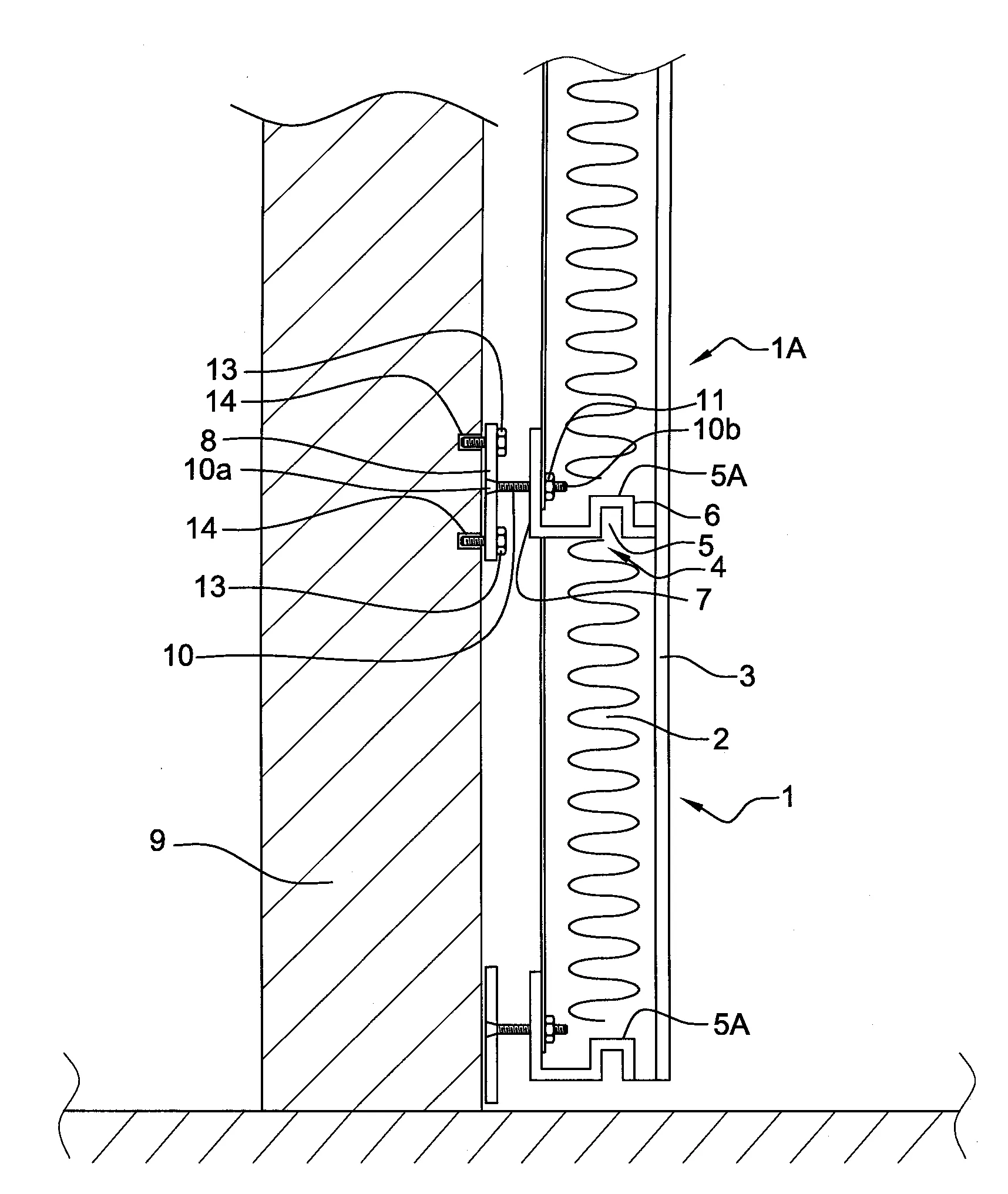 Dispositif de fixation et de reglage d'elements de doublage isolant d'un mur