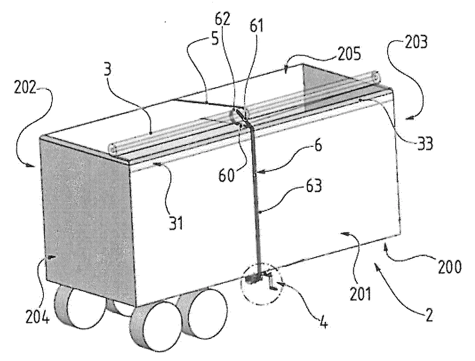 Dispositif de couverture de benne par enroulement et deroulement de bache