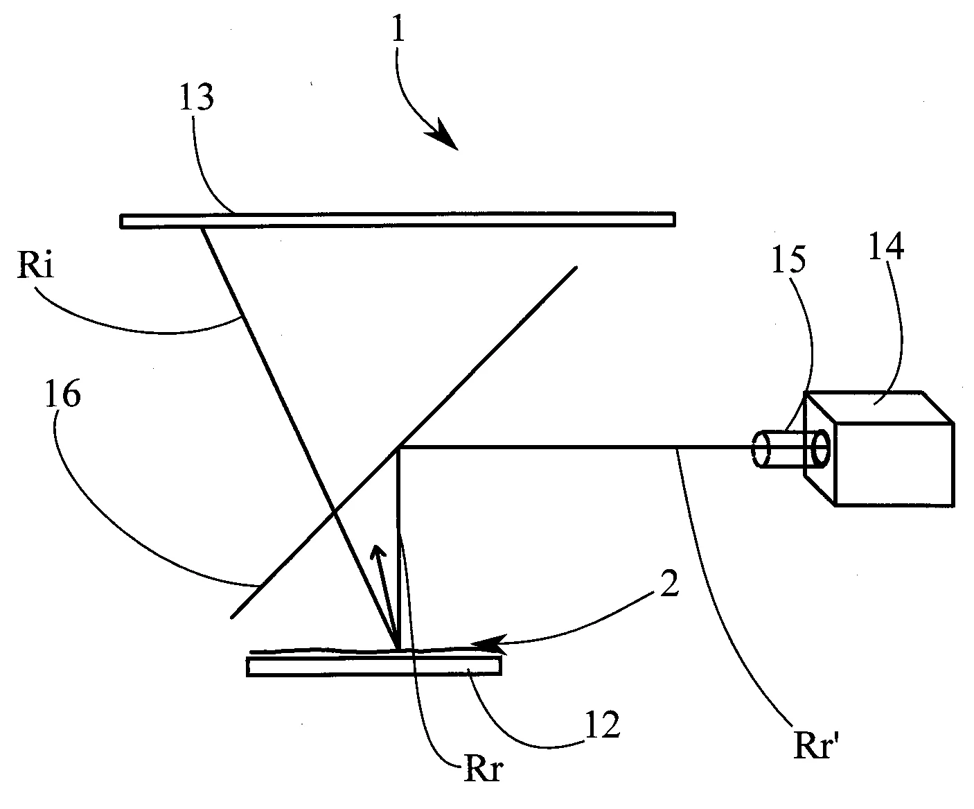 Dispositif d'analyse et d'imagerie d'une surface par deflectometrie et procede correspondant