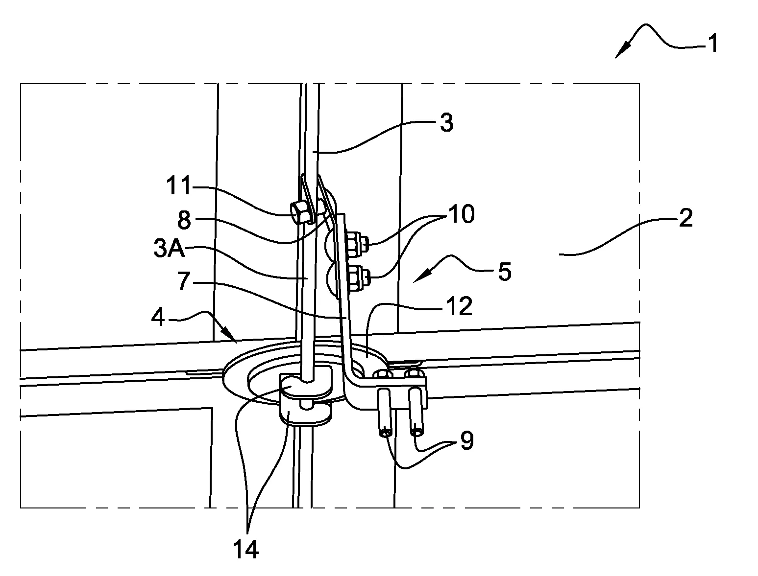 Structure de protection acoustique pour paroi de machine tournante