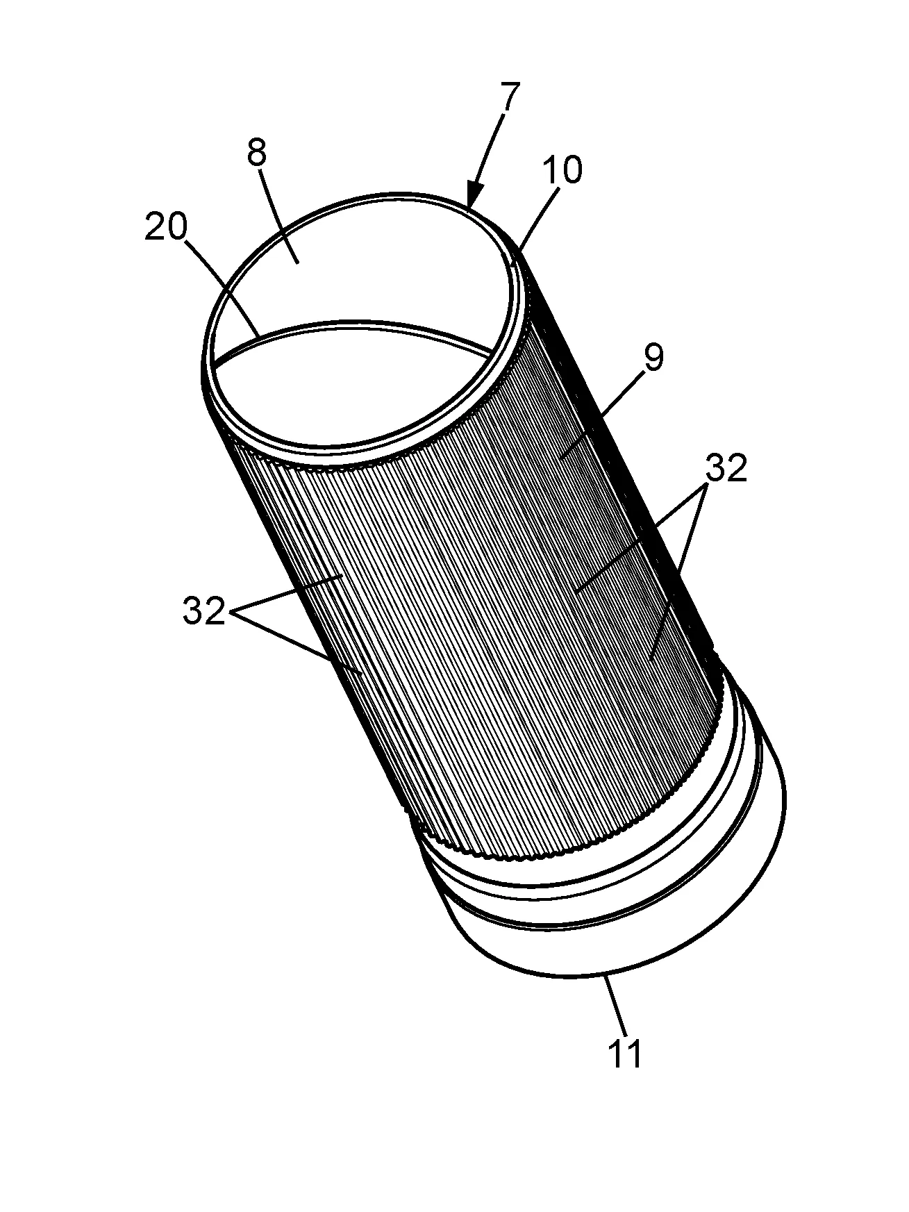 Etui pour un baton de matiere, tel qu'un raisin de rouge a levres, comprenant une levre flexible et produit cosmetique comprenant un tel baton de matiere contenu dans un tel etui.