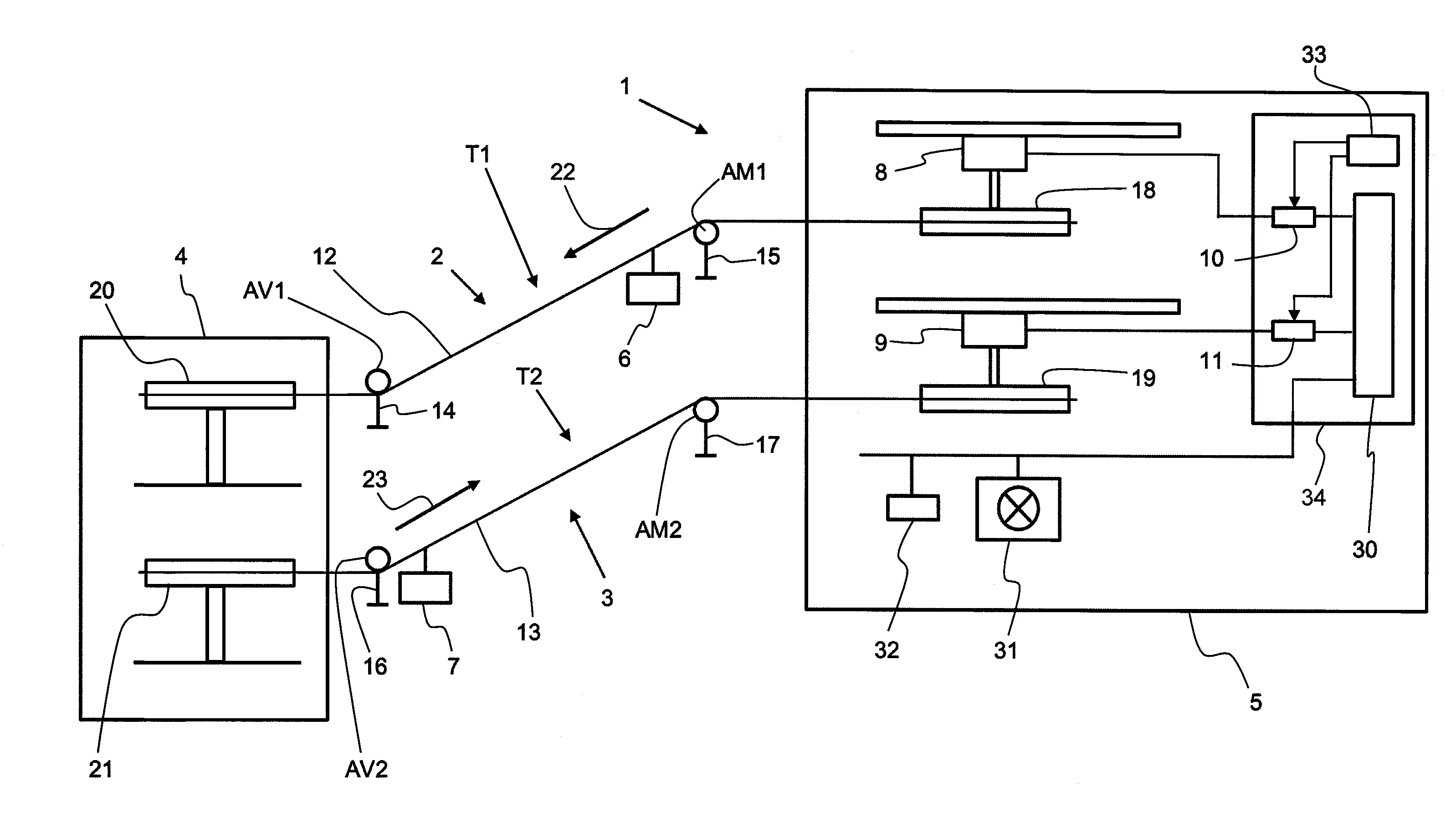 Systeme de transport par cable