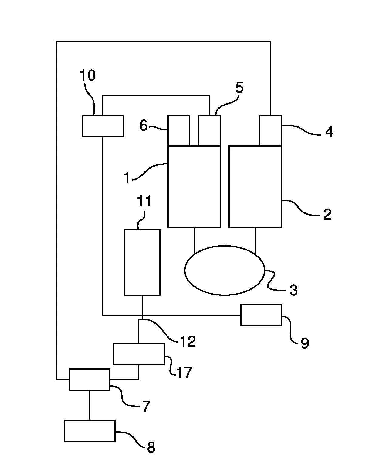 Architecture d'un systeme propulsif d'un helicoptere multi-moteur et helicoptere correspondant