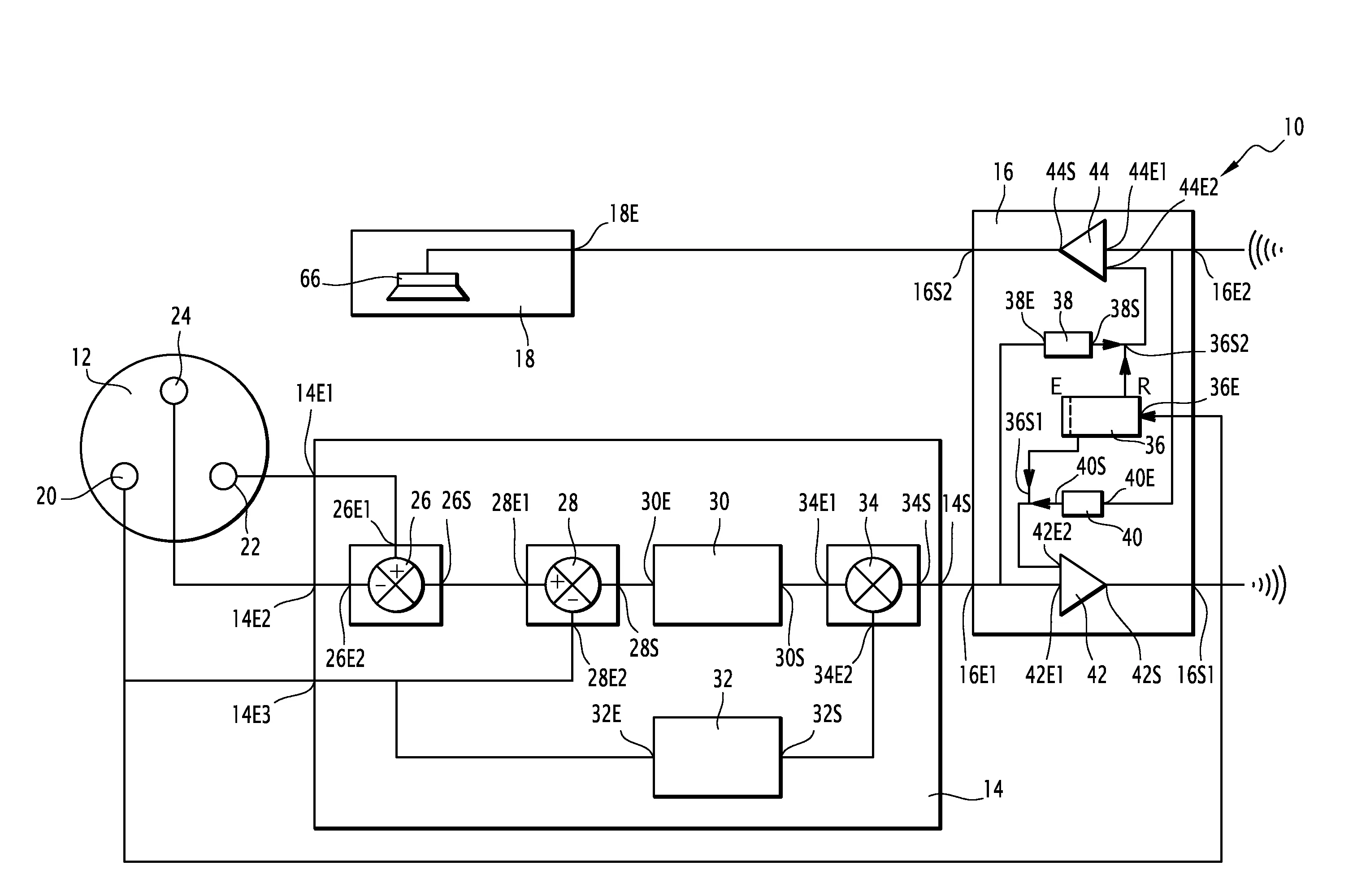 Circuit electronique pour bandeau osteophonique