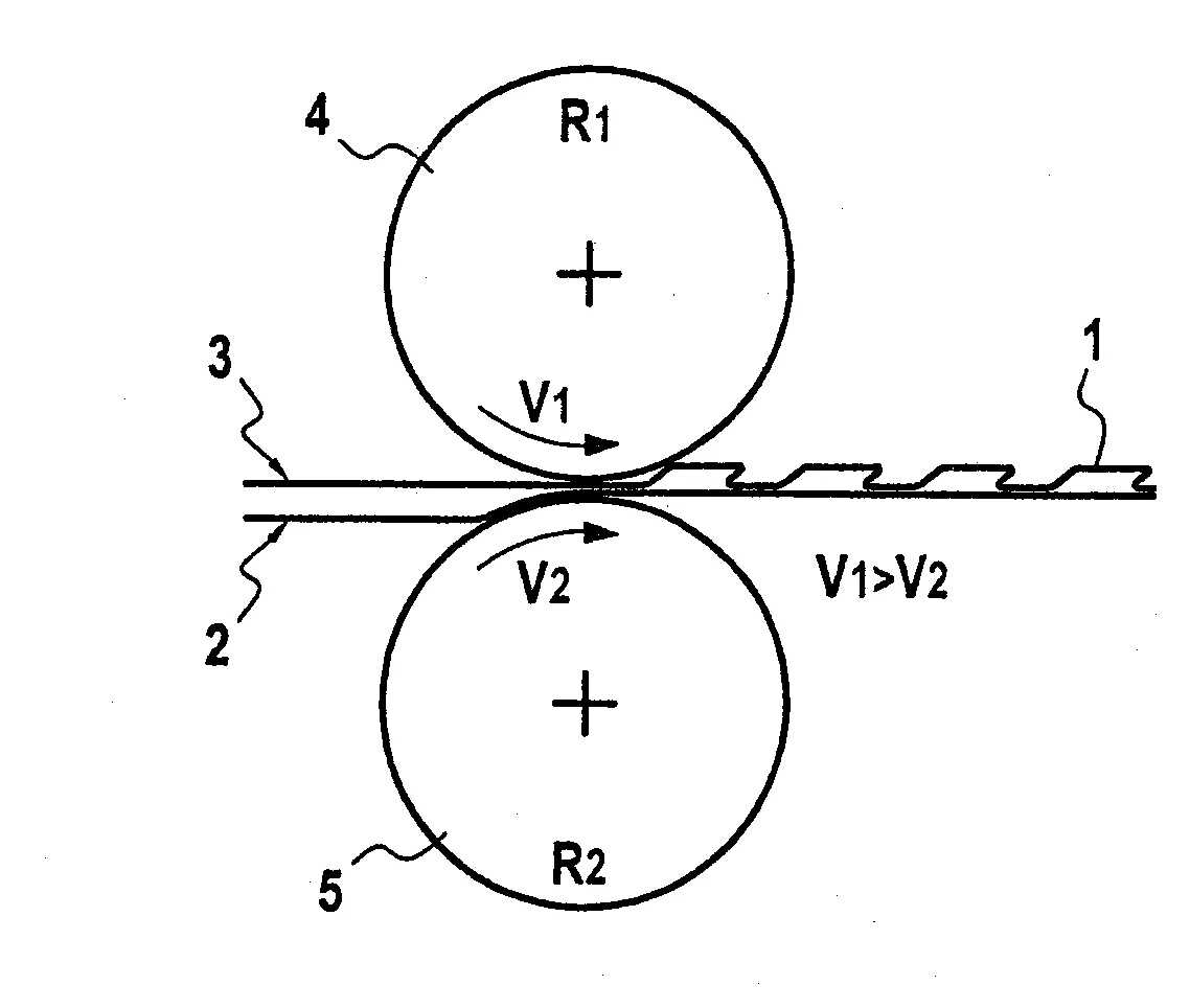 Procede pour impartir du developpe agrippant a un stratifie et stratifie obtenu par le procede