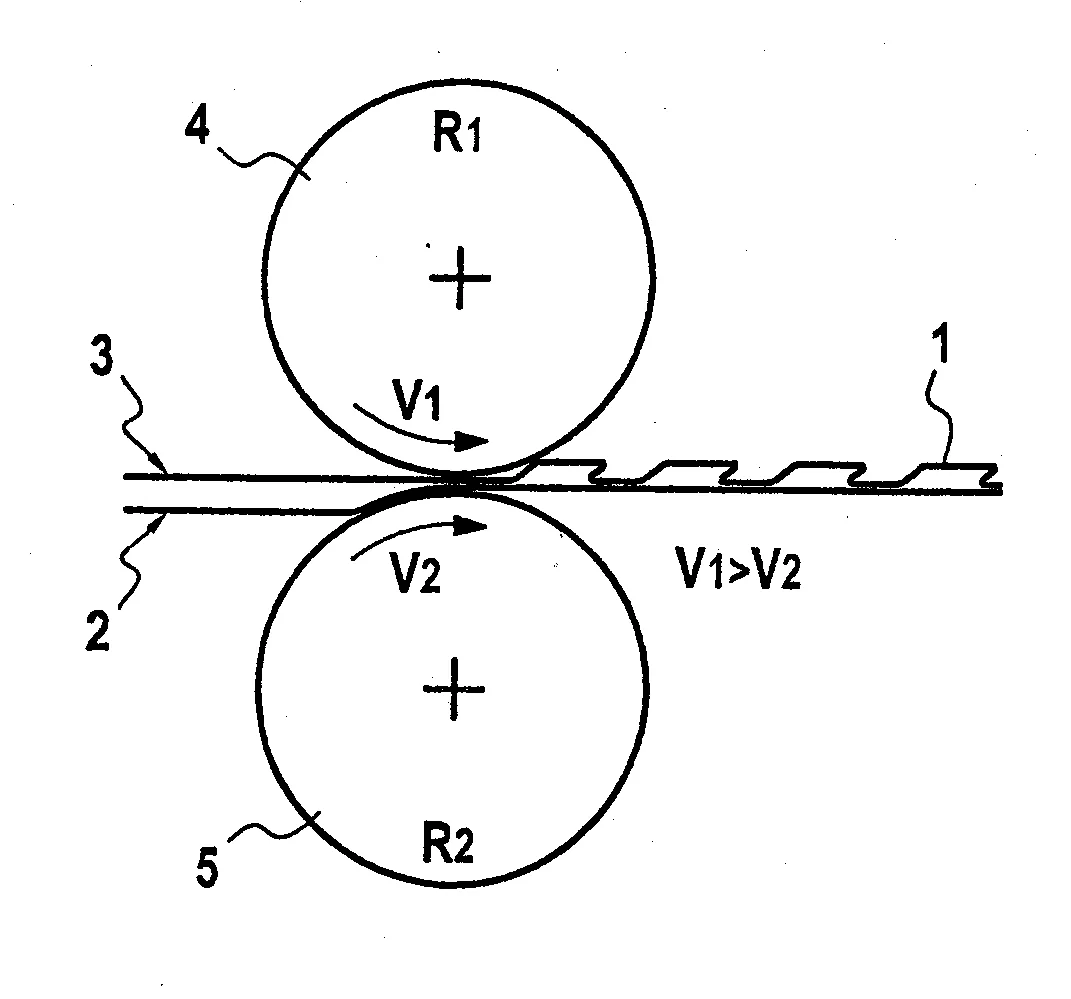 Procede pour impartir du developpe agrippant a un stratifie et stratifie obtenu par le procede