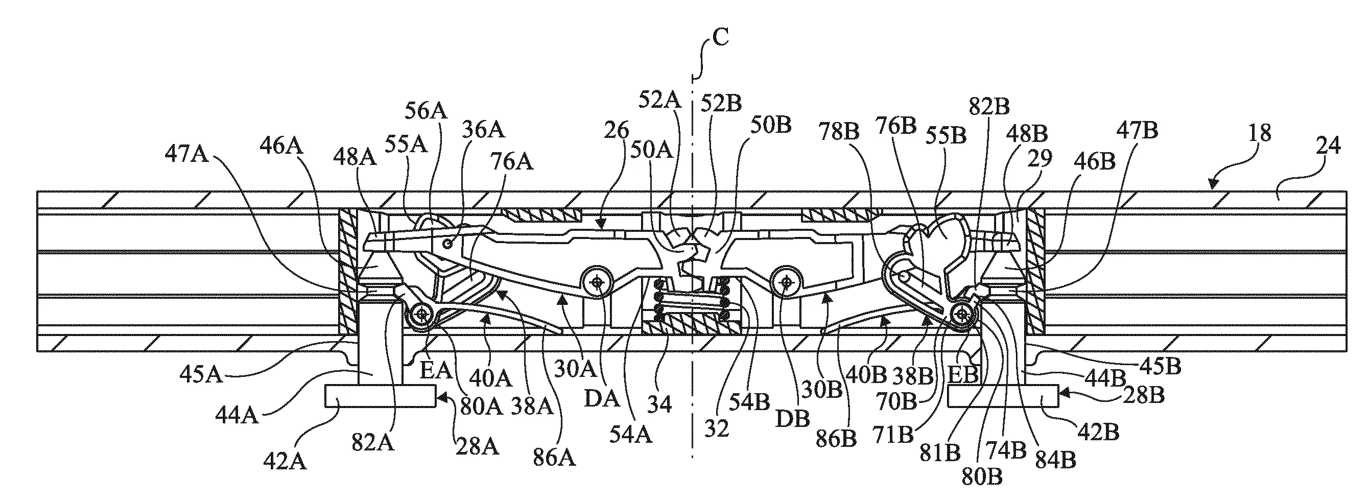 Dispositif de fixation d'un abattant de w.-c. a montage/demontage rapide