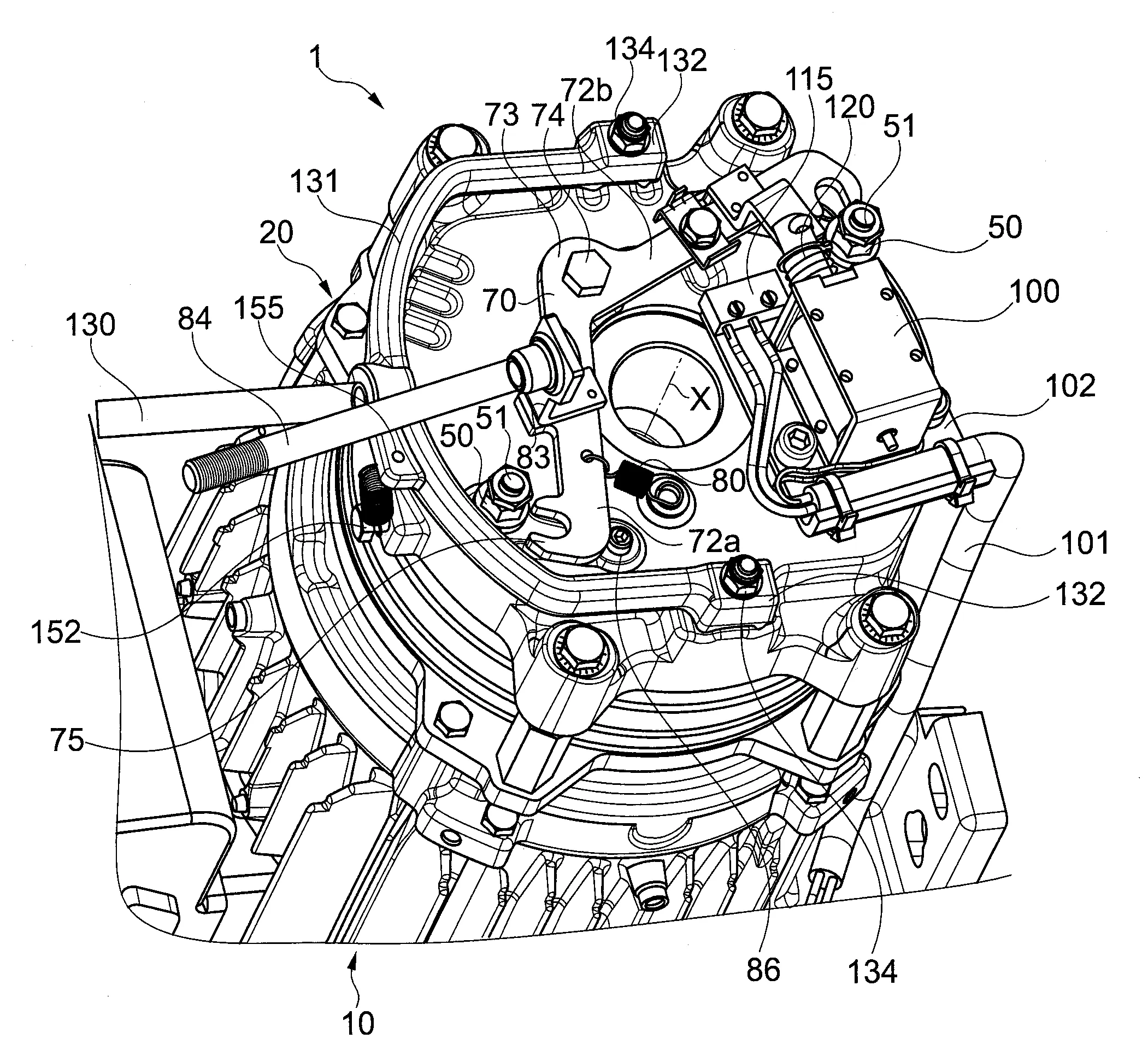Frein et machine electrique equipee d'un tel frein.