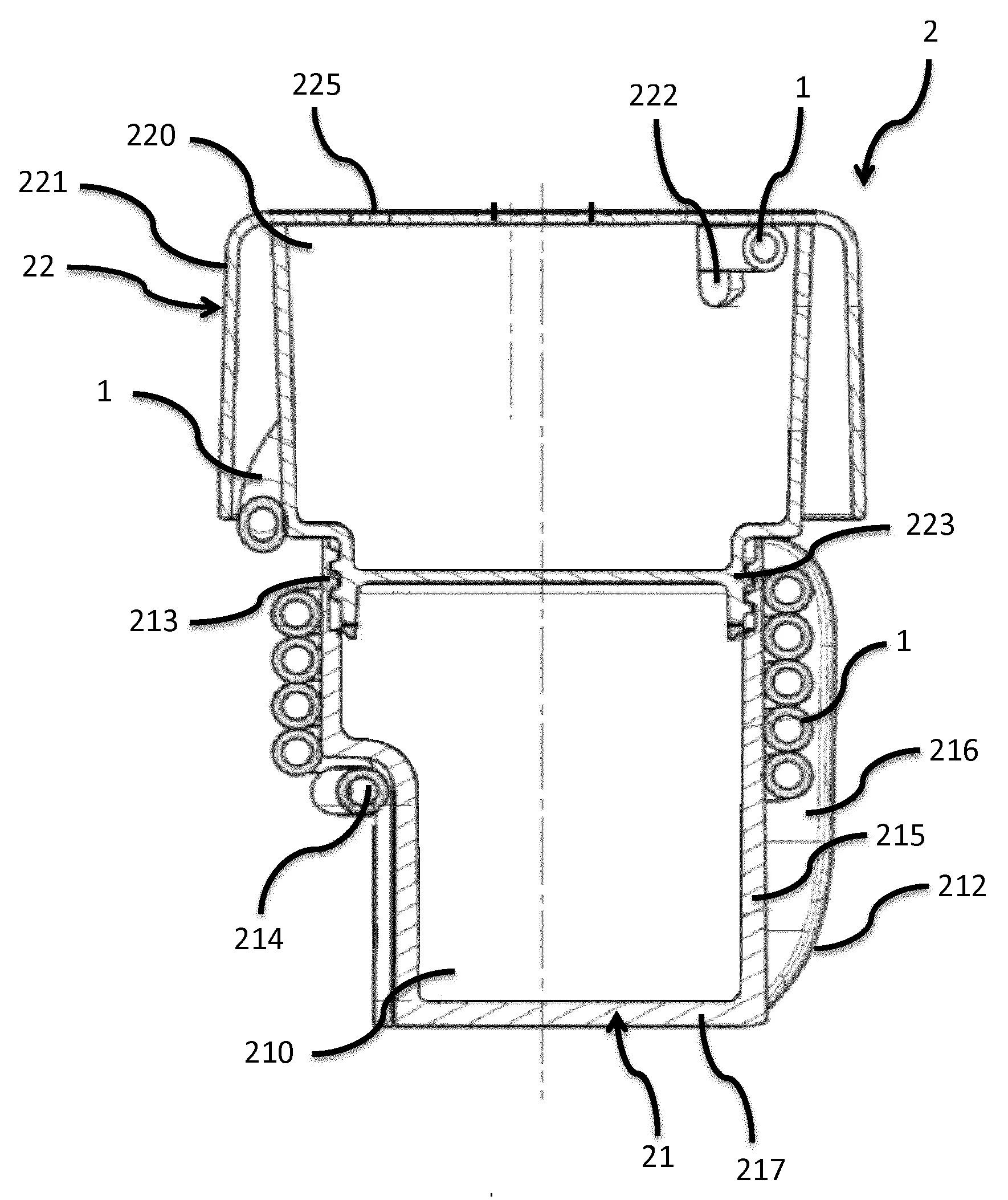 Dispositif de rincage et de sterilisation d'un tuyau de tire-lait, et procede correspondant