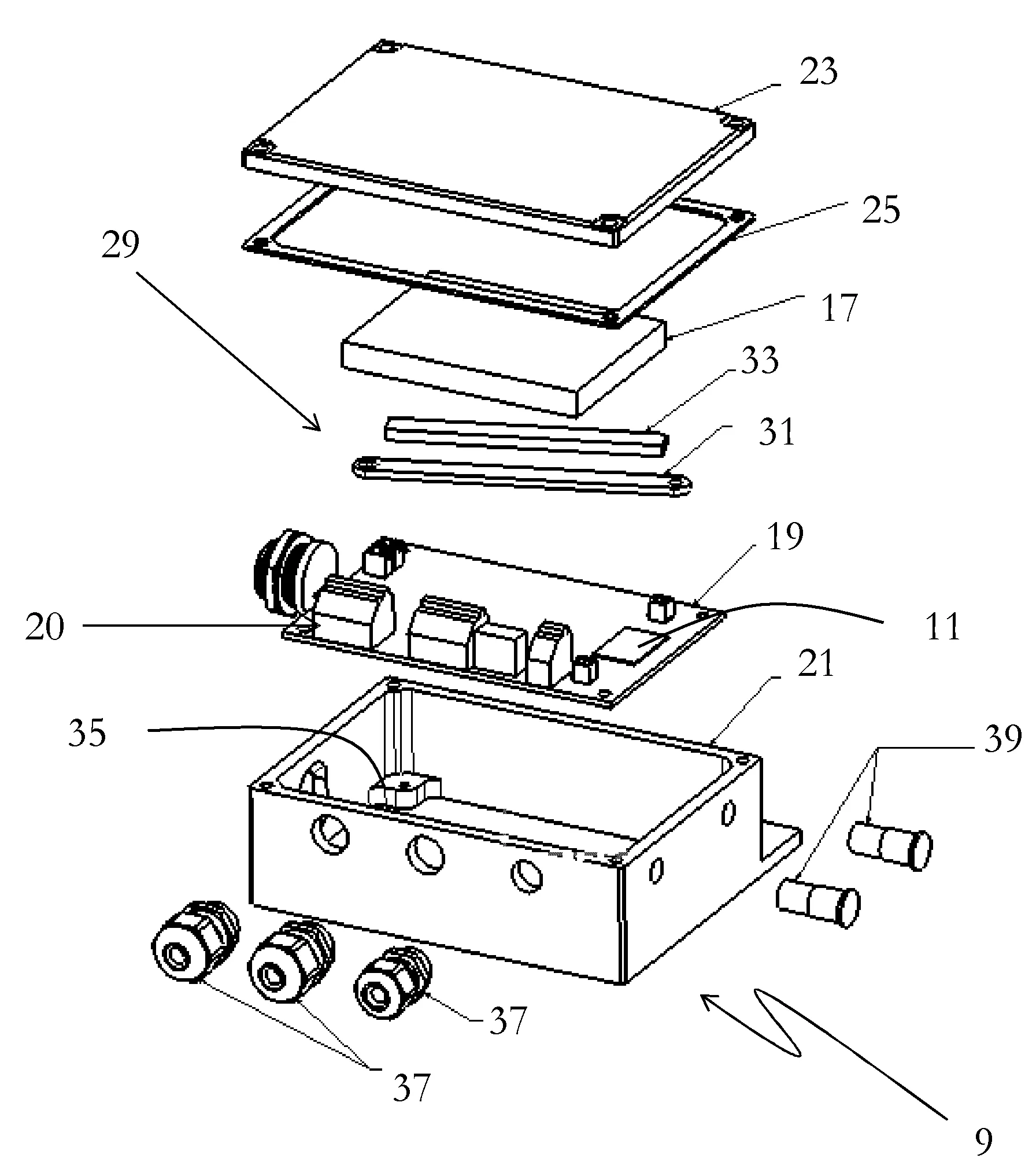 Support d'outil instrumente et porte-outil associe