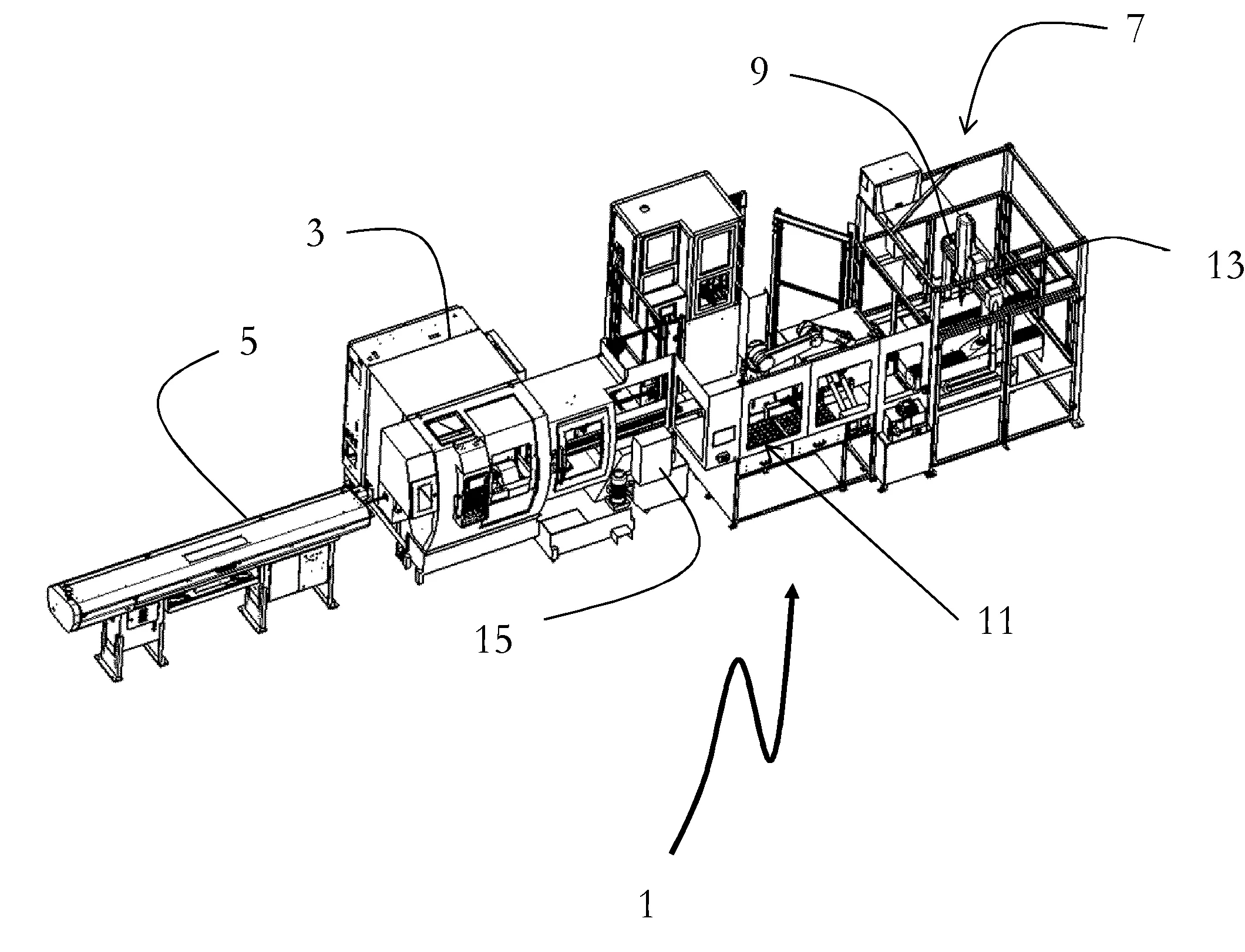 Installation d'usinage et procede associe