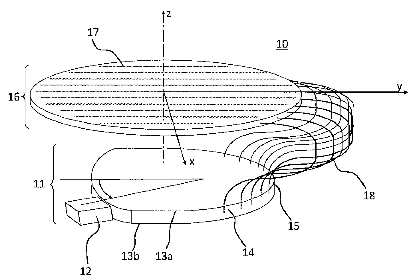 Antenne plate de telecommunication par satellite