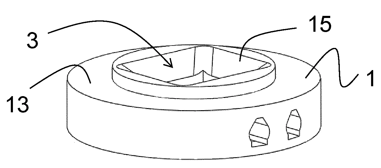 Embase de support pour composant electrique cable
